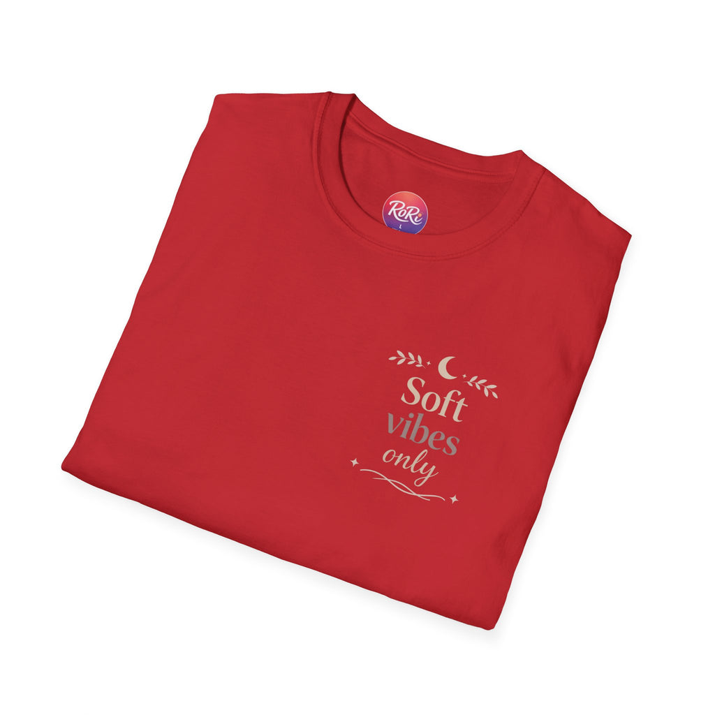 Soft Vibes Only T‑Shirt — Minimal Positive Quote Tee