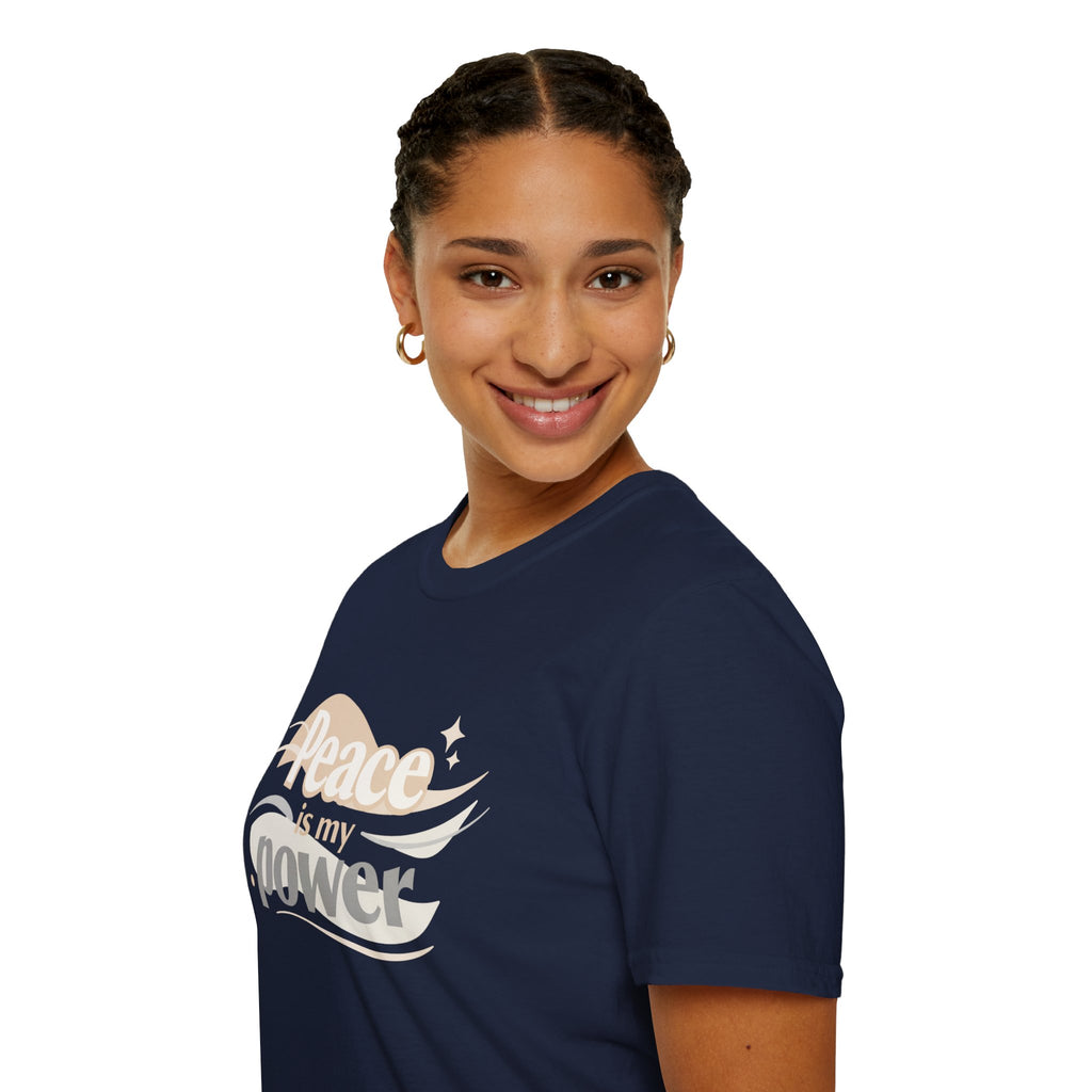 Peace Is My Power T-Shirt — Retro Neutral Graphic Tee I RoRi's Ideas