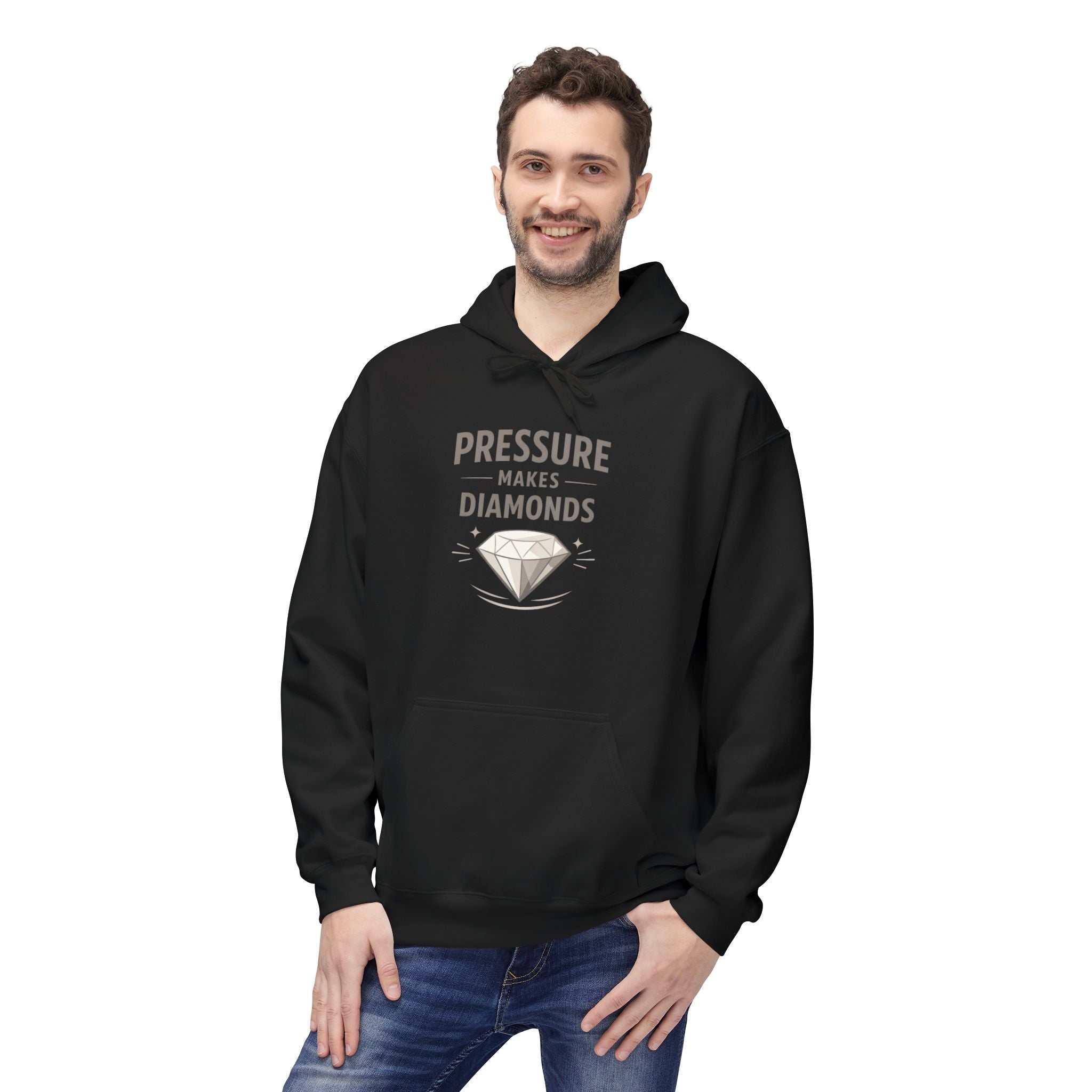 Pressure Makes Diamonds Hoodie — Inspirational Graphic Pullover | RoRi’s Ideas