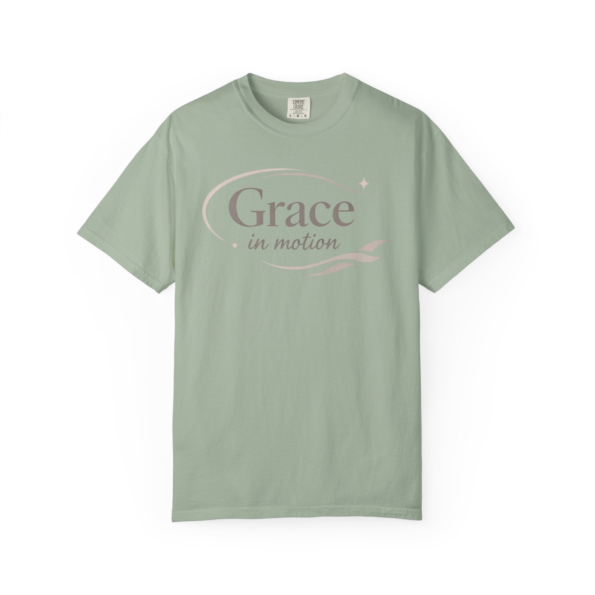 Grace in Motion T-Shirt — "Flow, don’t force" Inspirational Graphic Tee