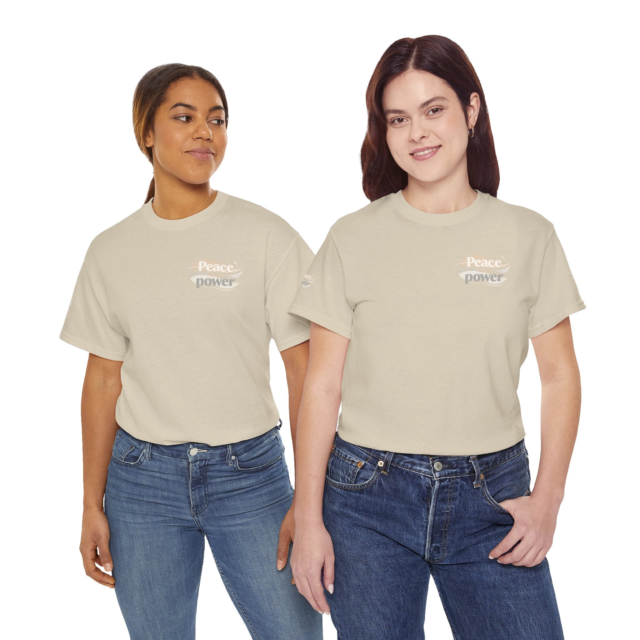 Power Mountain Tee — Minimal Retro Nature Graphic T-Shirt