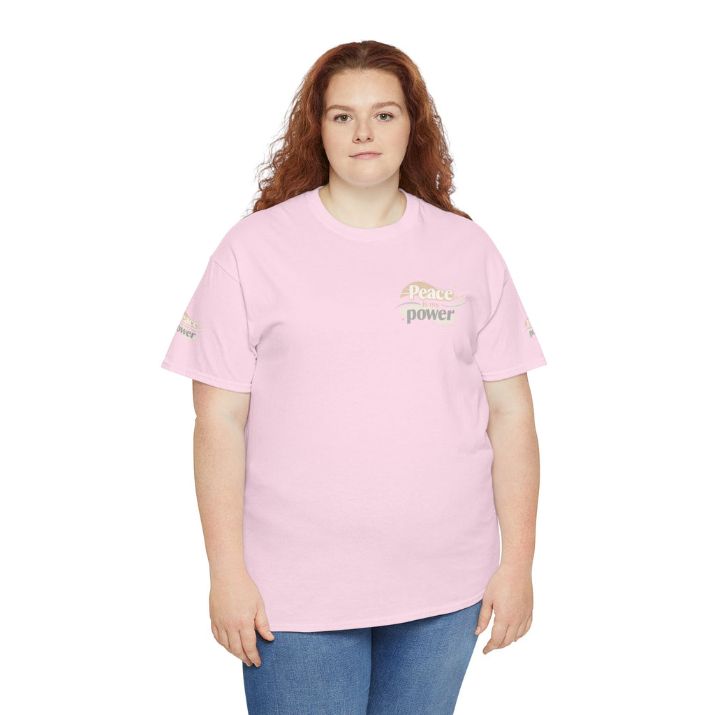 Power Mountain Tee — Minimal Retro Nature Graphic T-Shirt