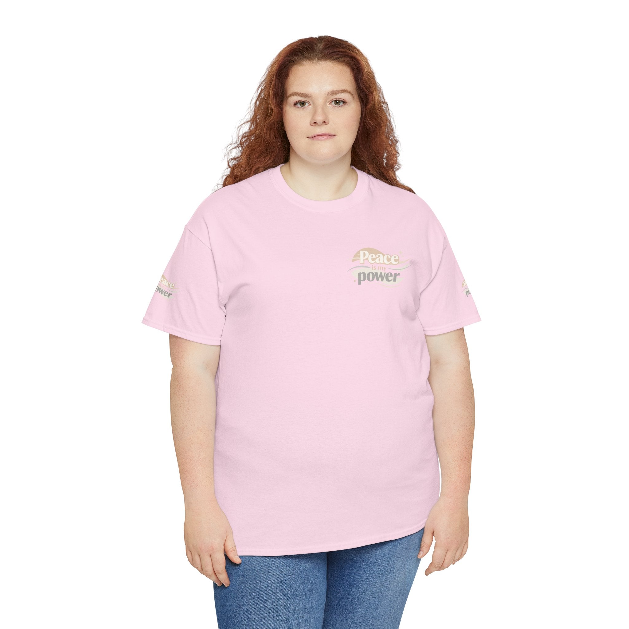 Power Mountain Tee — Minimal Retro Nature Graphic T-Shirt
