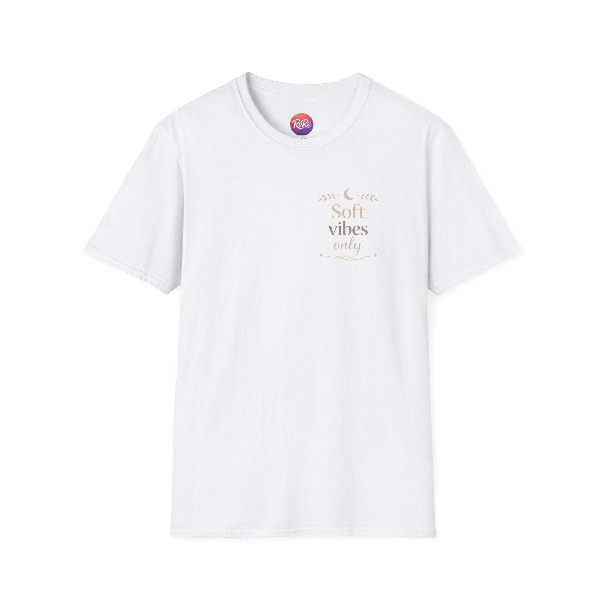 Soft Vibes Only T‑Shirt — Minimal Positive Quote Tee
