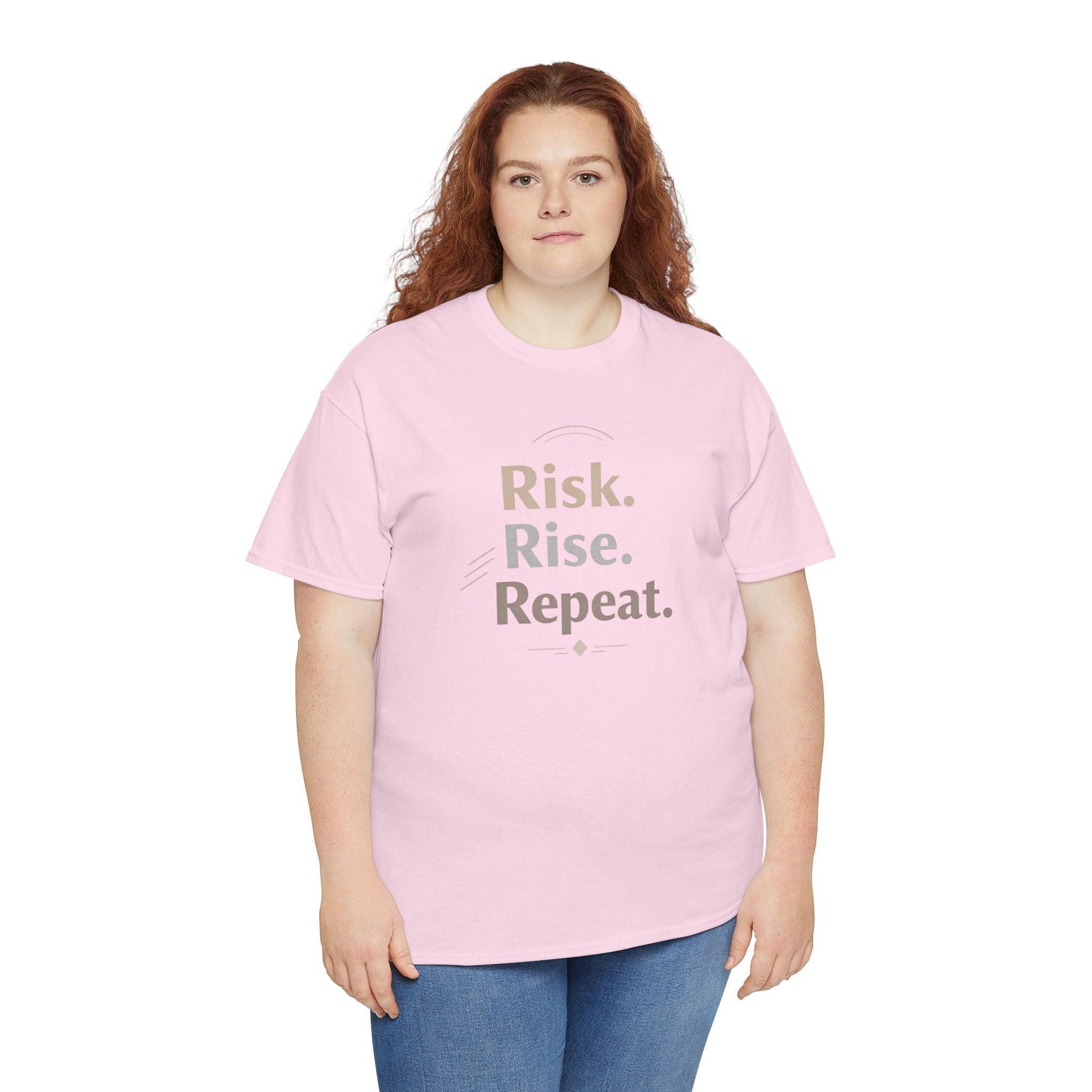 Risk. Rise. Repeat. Motivational T-Shirt | RoRi’s Ideas