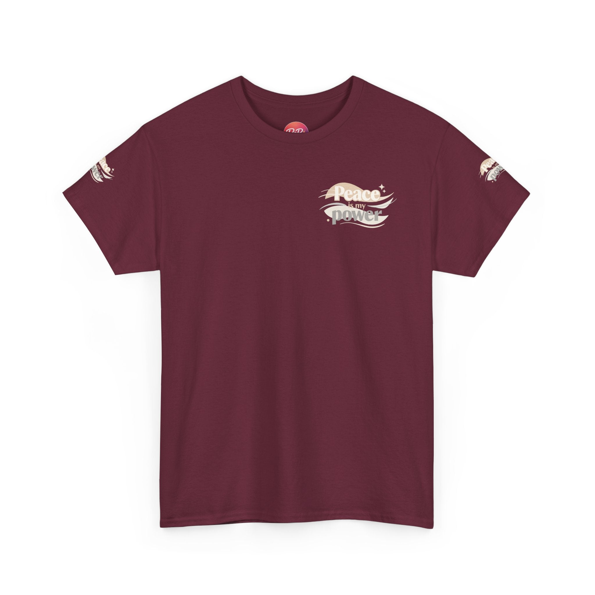 Power Mountain Tee — Minimal Retro Nature Graphic T-Shirt