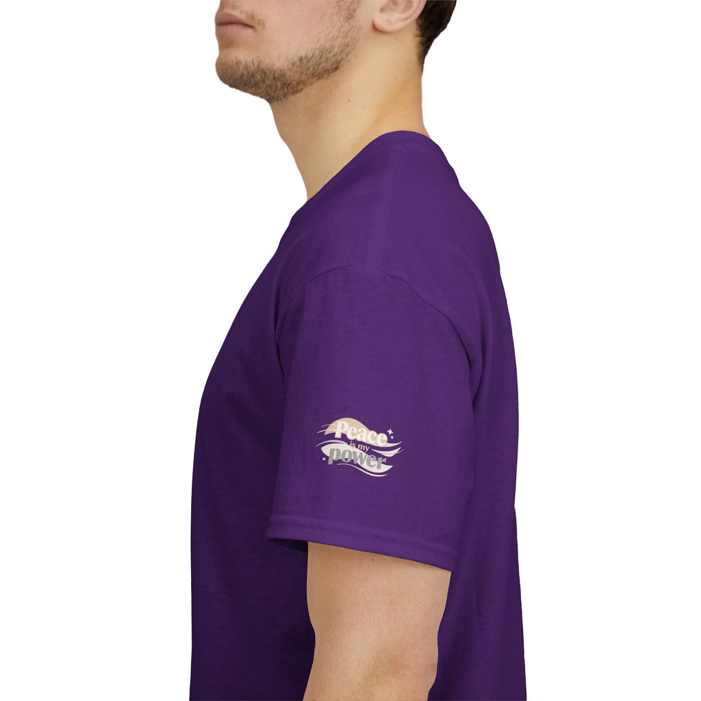 Power Mountain Tee — Minimal Retro Nature Graphic T-Shirt