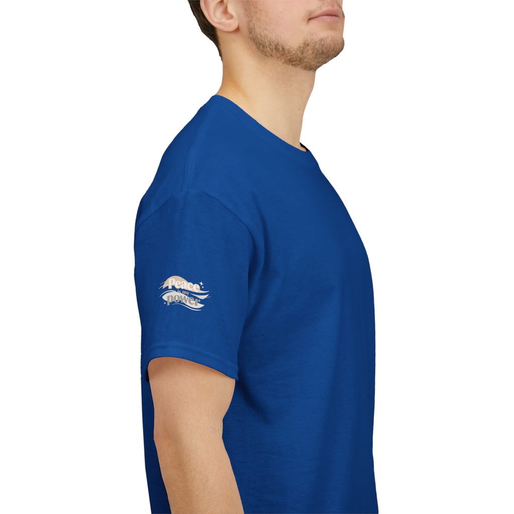 Power Mountain Tee — Minimal Retro Nature Graphic T-Shirt