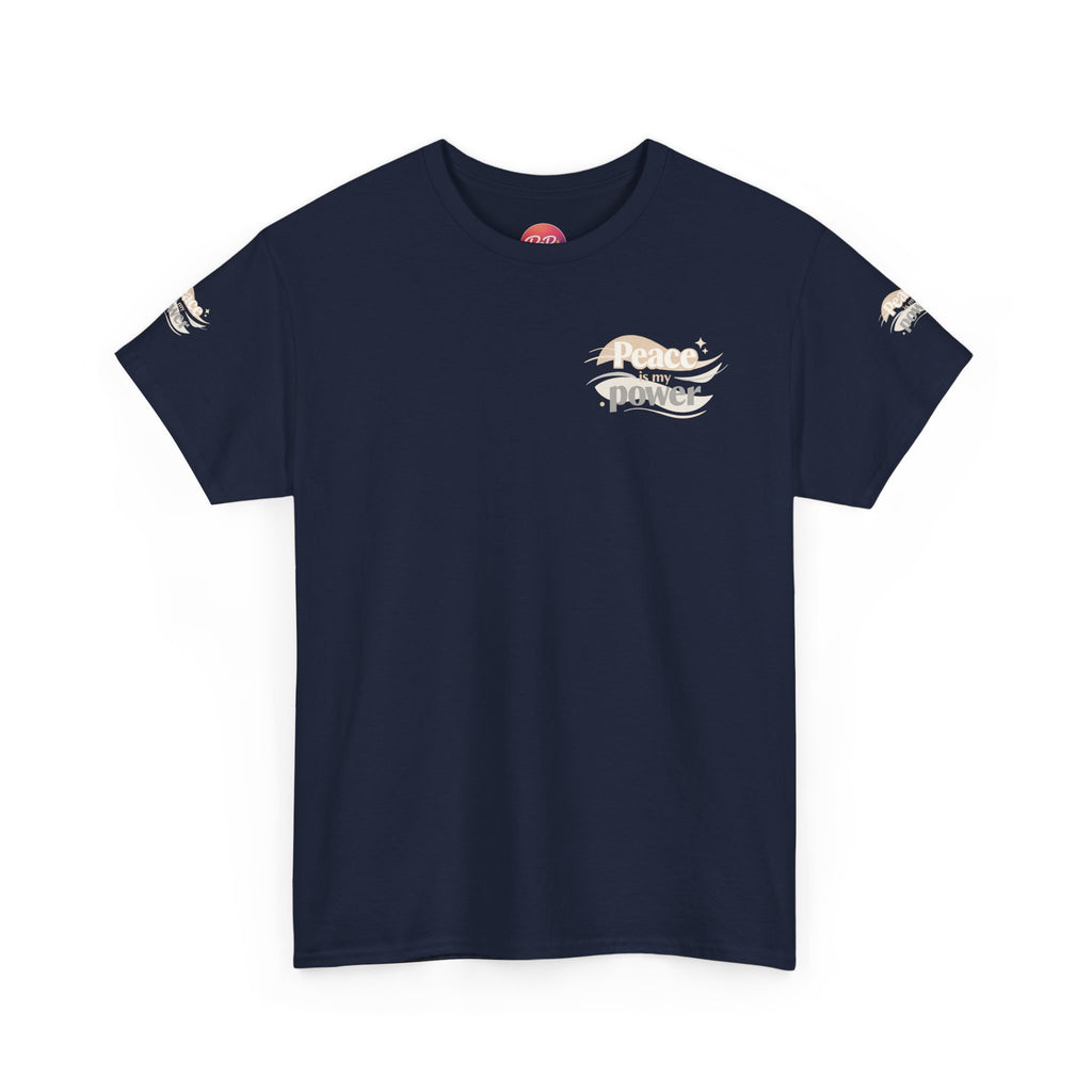 Power Mountain Tee — Minimal Retro Nature Graphic T-Shirt