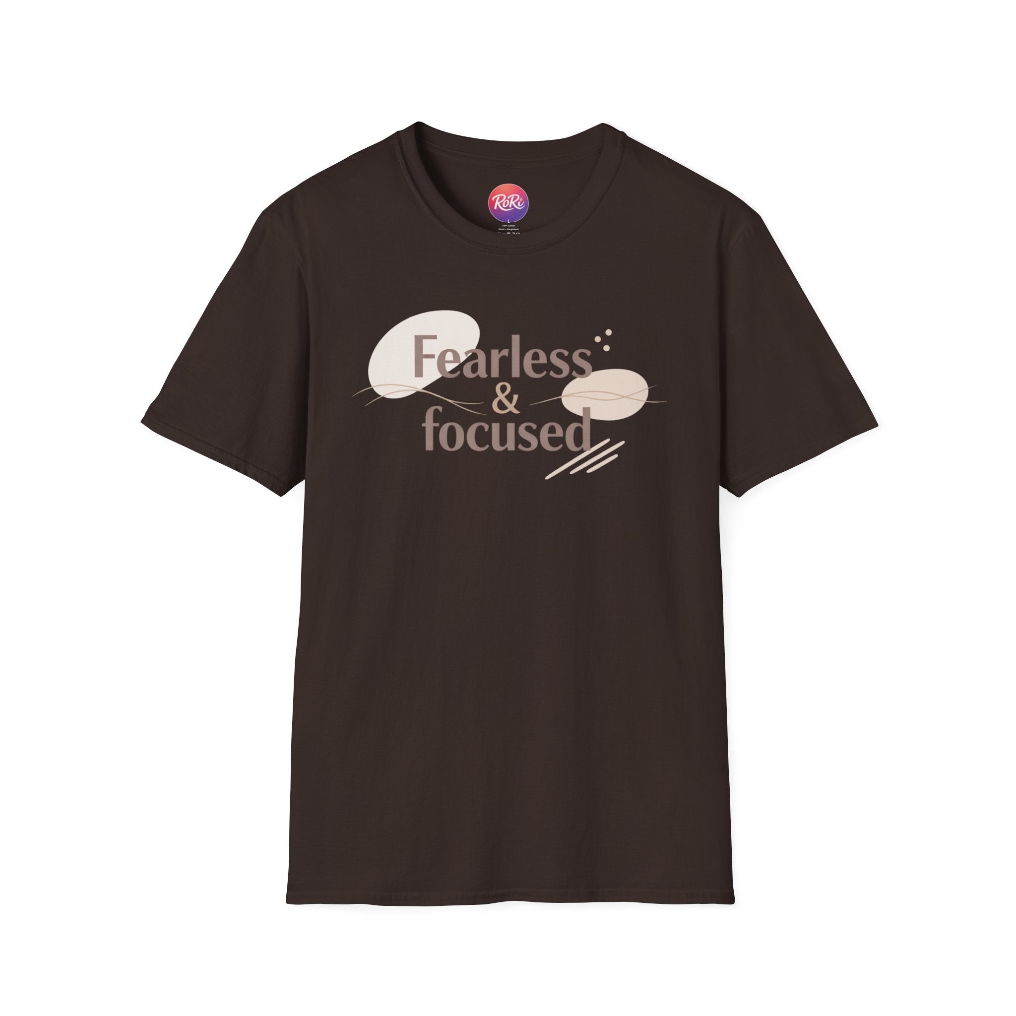 Fearless & Focused Graphic Tee — Motivational Inspirational T-Shirt