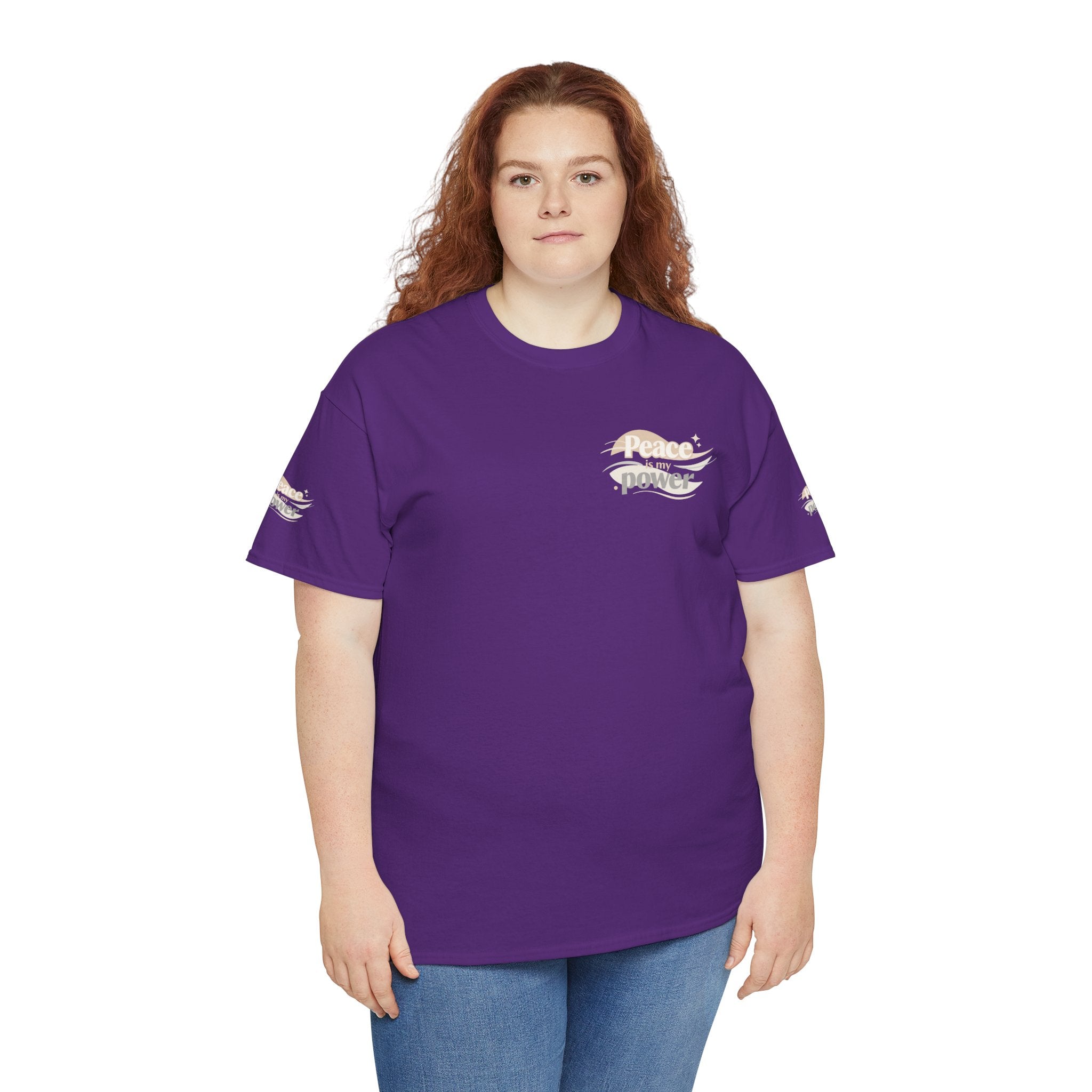 Power Mountain Tee — Minimal Retro Nature Graphic T-Shirt