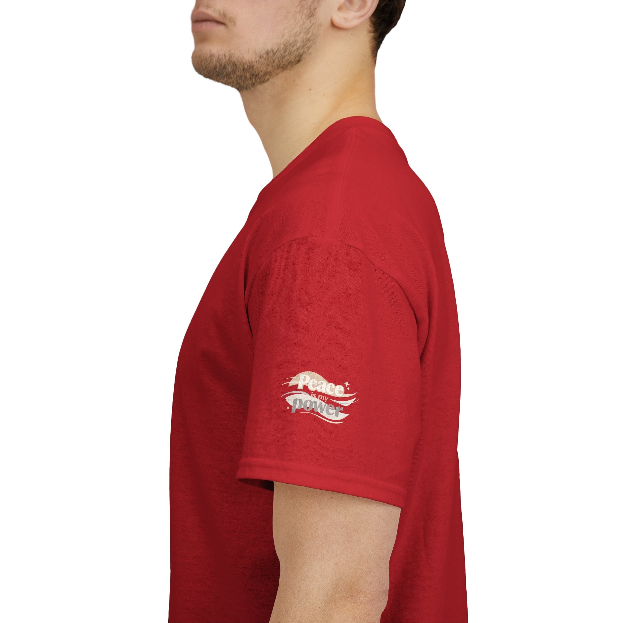 Power Mountain Tee — Minimal Retro Nature Graphic T-Shirt
