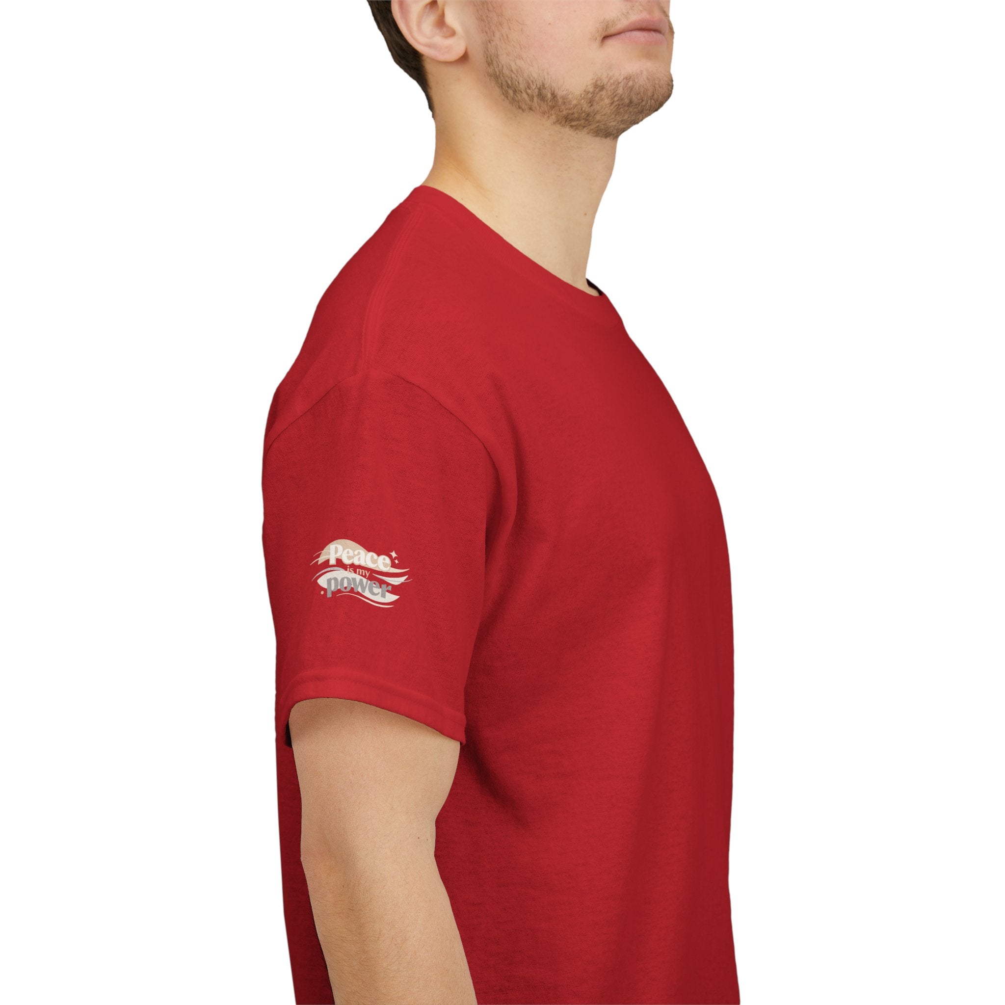 Power Mountain Tee — Minimal Retro Nature Graphic T-Shirt