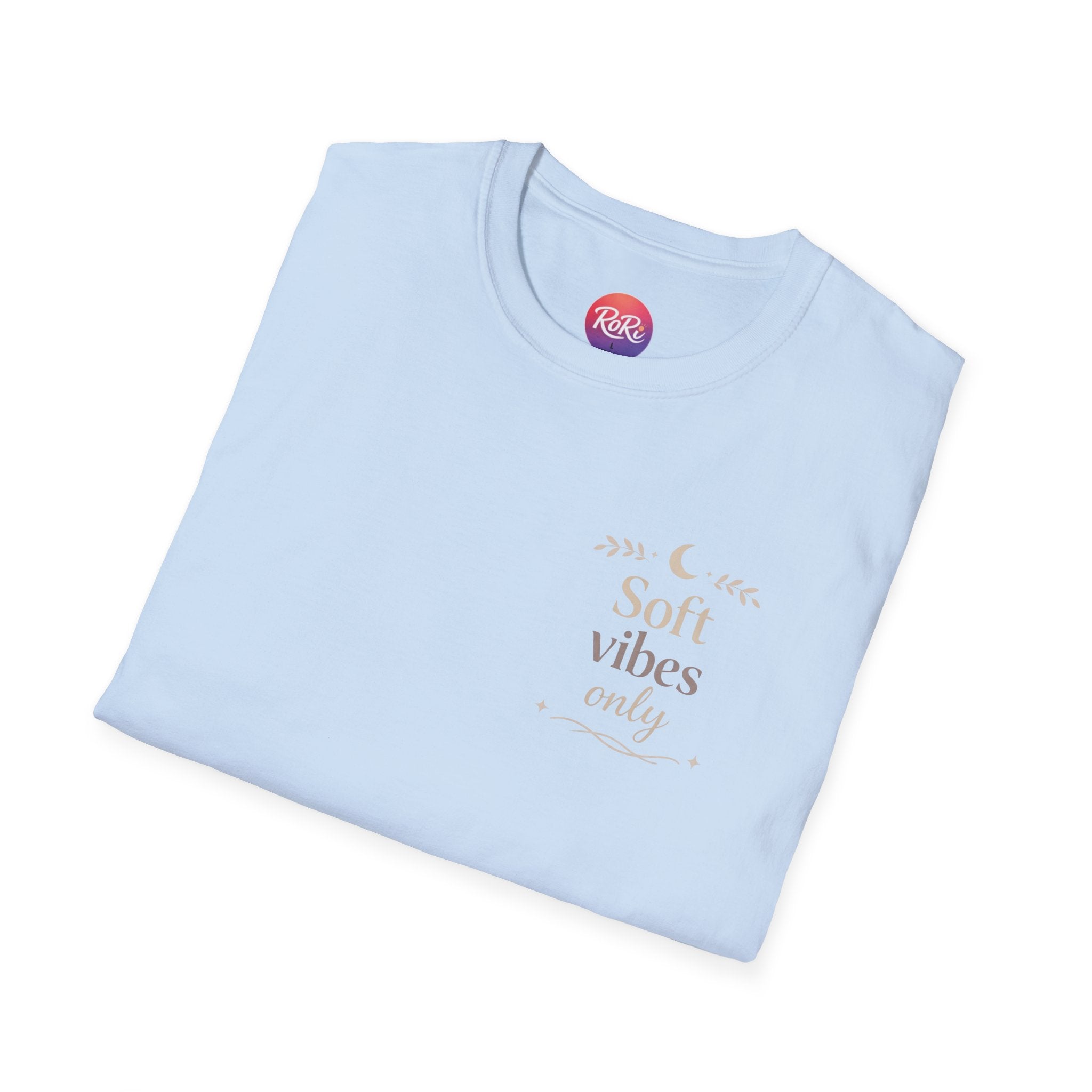 Soft Vibes Only T‑Shirt — Minimal Positive Quote Tee