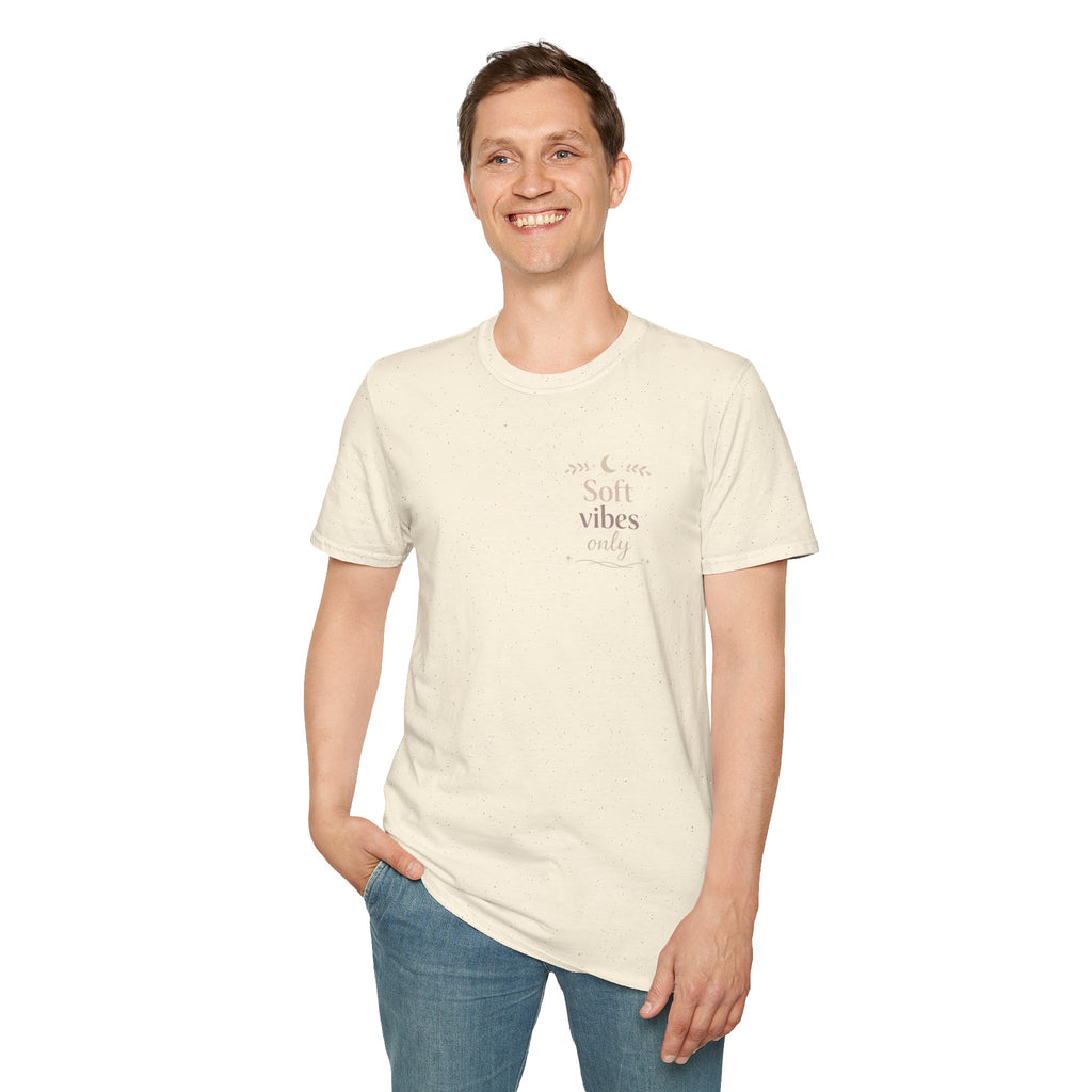 Soft Vibes Only T‑Shirt — Minimal Positive Quote Tee