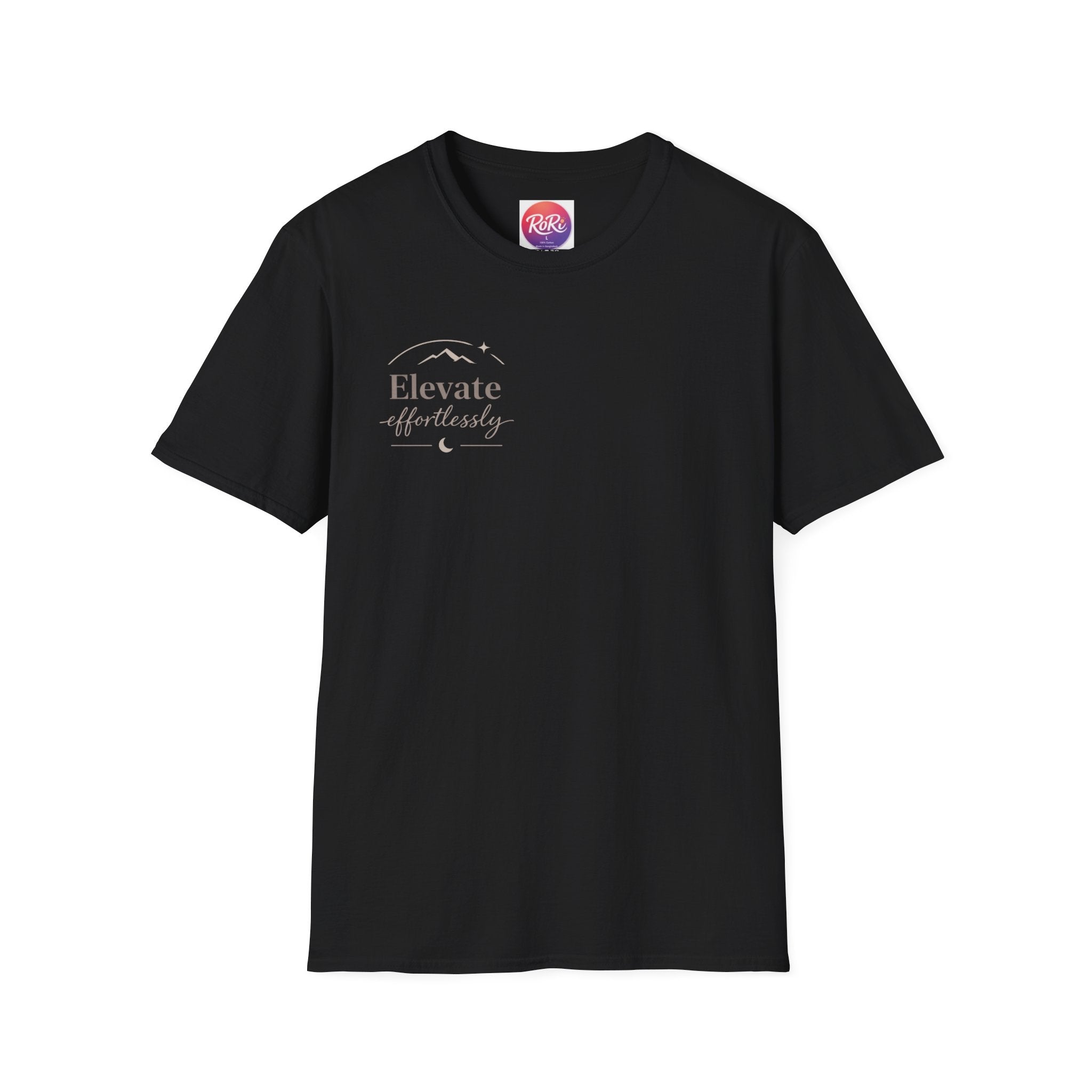 T-Shirt — "Elevate Afterwards" Minimalist Script Tee