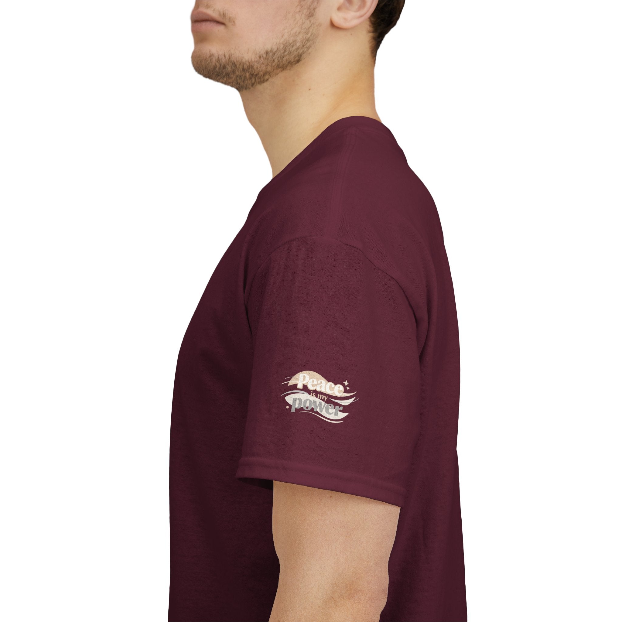 Power Mountain Tee — Minimal Retro Nature Graphic T-Shirt