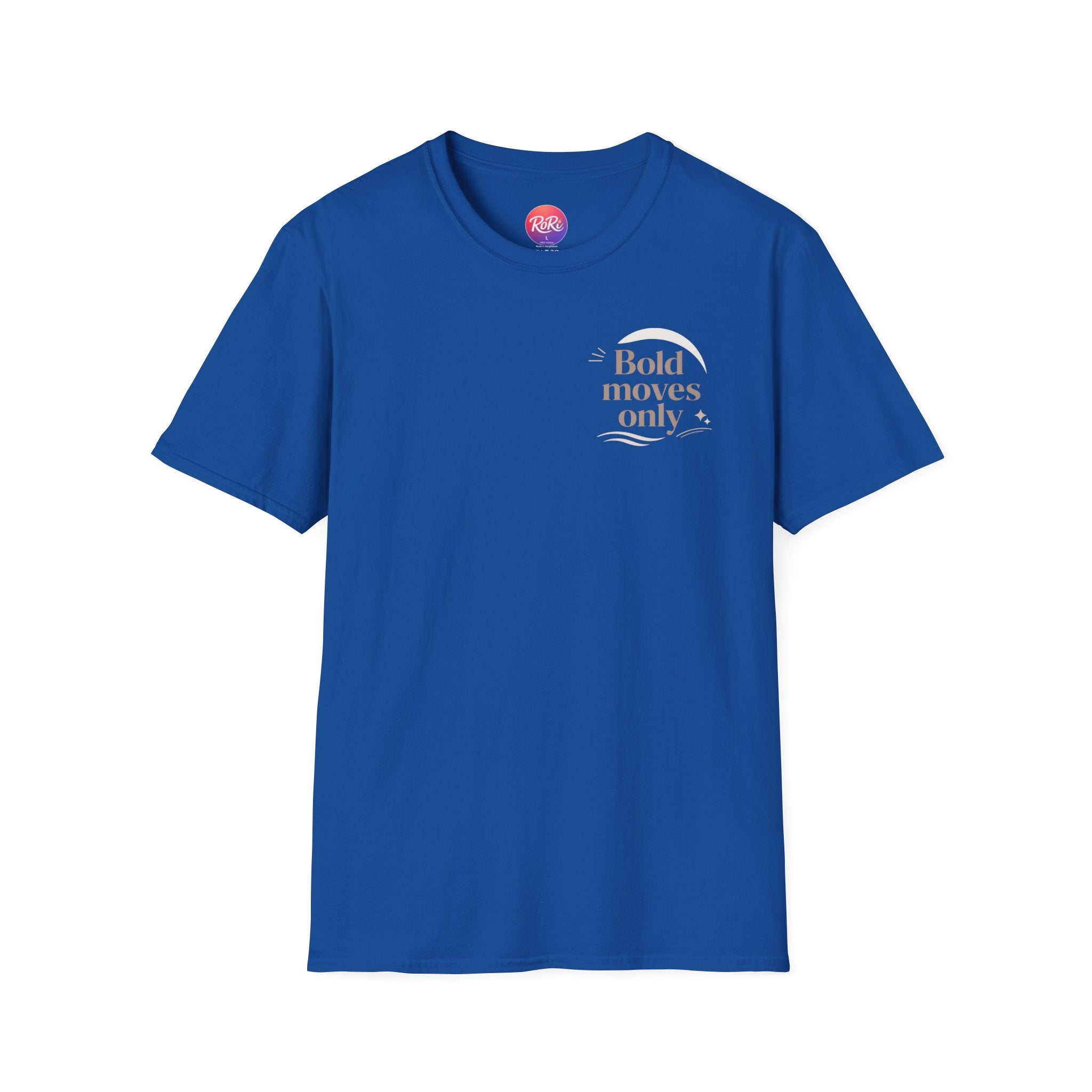 Motivational 'Bold Moves Only' T-Shirt — Minimalist Inspirational Tee