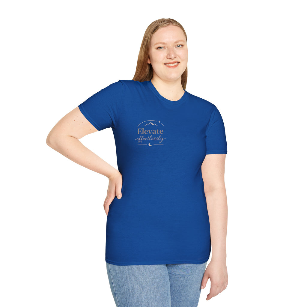 T-Shirt — "Elevate Afterwards" Minimalist Script Tee