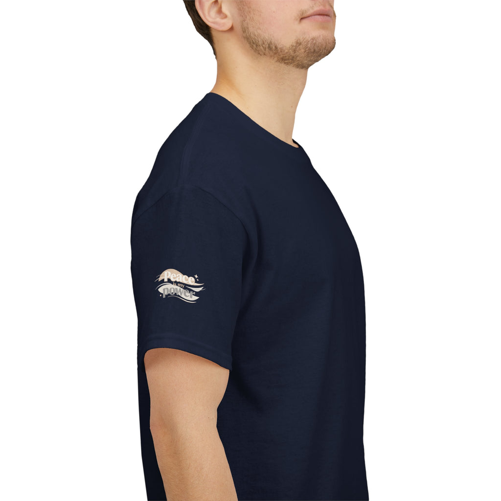 Power Mountain Tee — Minimal Retro Nature Graphic T-Shirt
