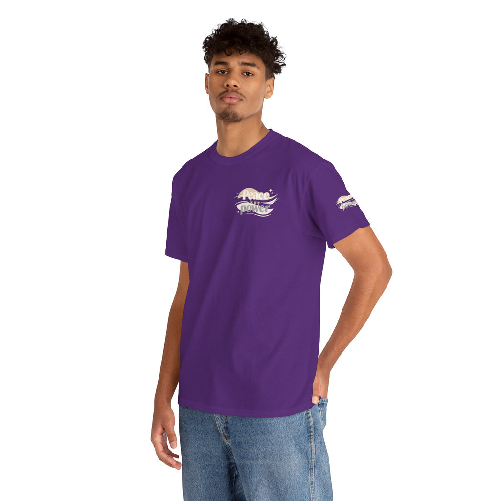 Power Mountain Tee — Minimal Retro Nature Graphic T-Shirt