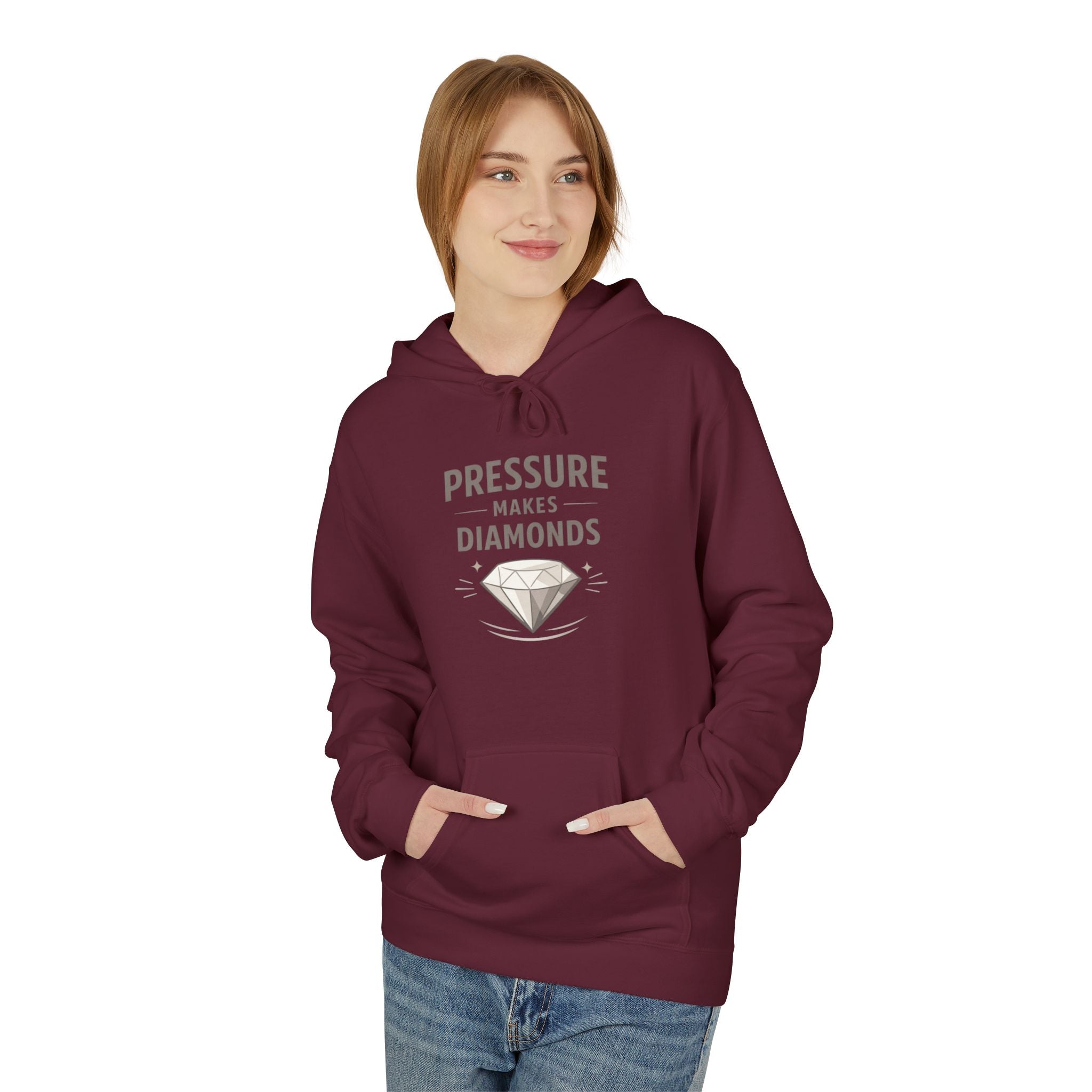 Pressure Makes Diamonds Hoodie — Inspirational Graphic Pullover | RoRi’s Ideas
