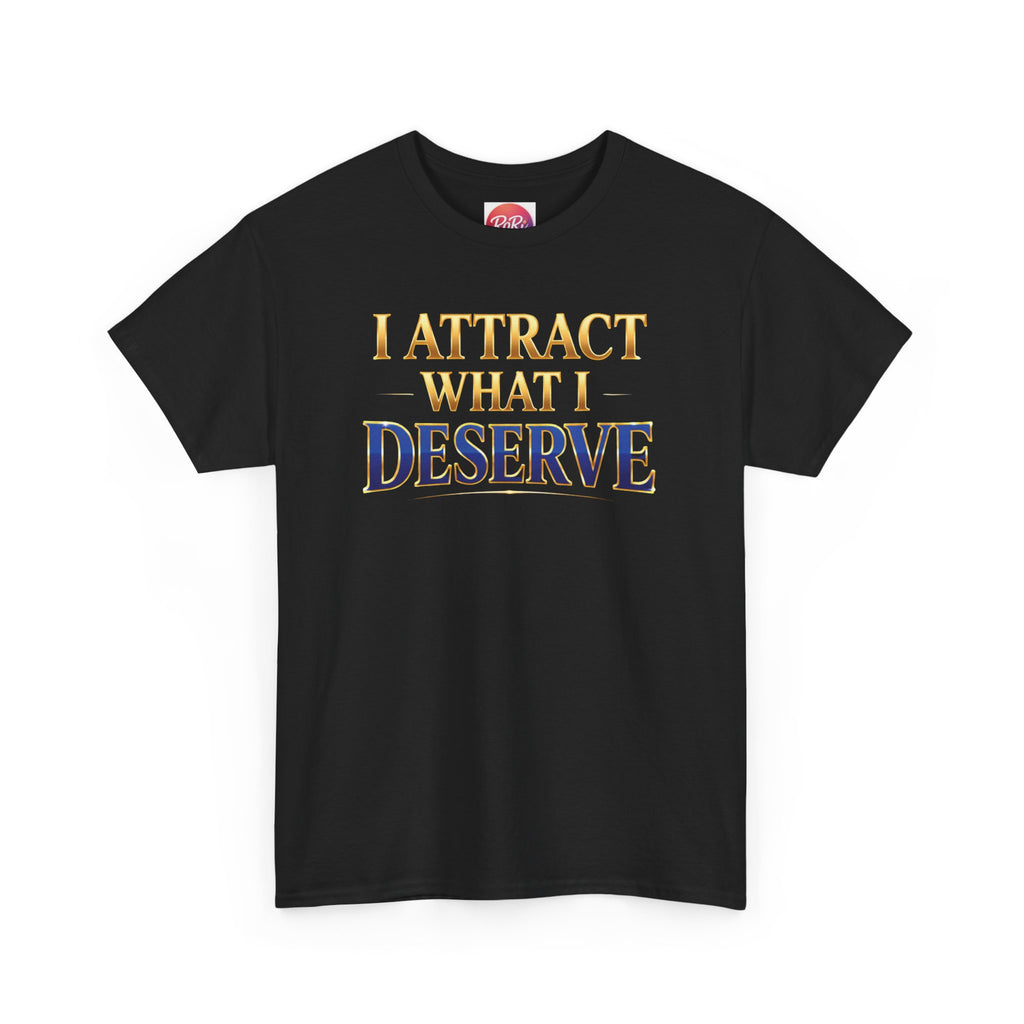 I Attract What I Deserve T-Shirt — Motivational Positive Affirmation Tee