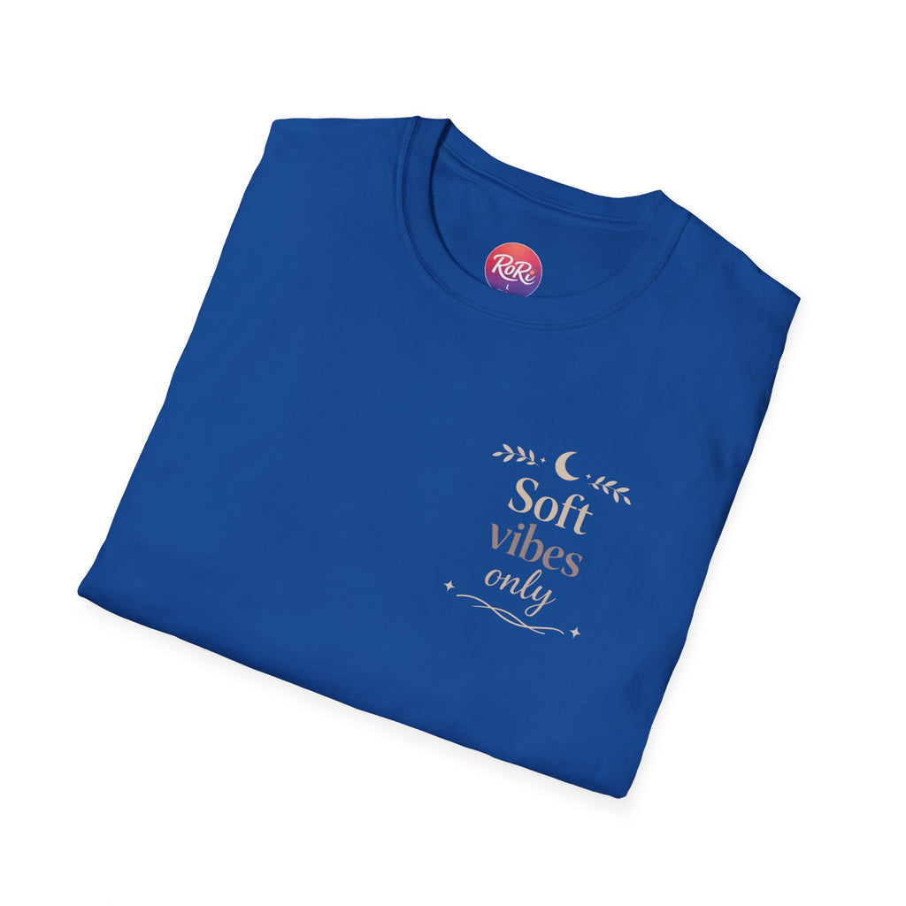 Soft Vibes Only T‑Shirt — Minimal Positive Quote Tee