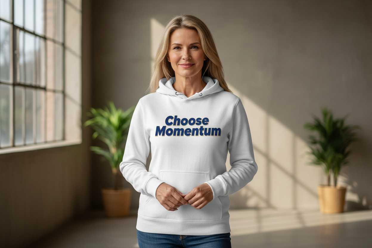 Choose Momentum Crewneck Sweatshirt — Motivational Casual Sweatshirt I Ror
