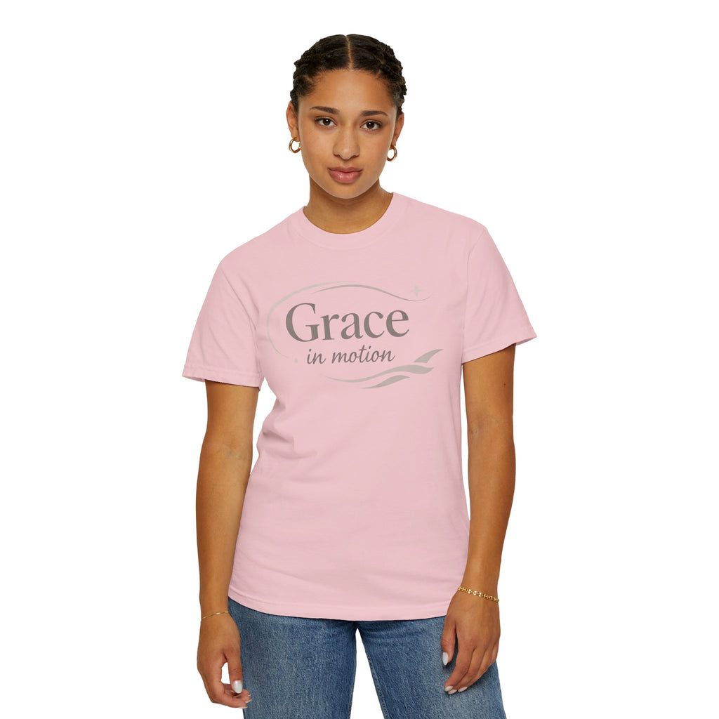 Grace in Motion T-Shirt — "Flow, don’t force" Inspirational Graphic Tee