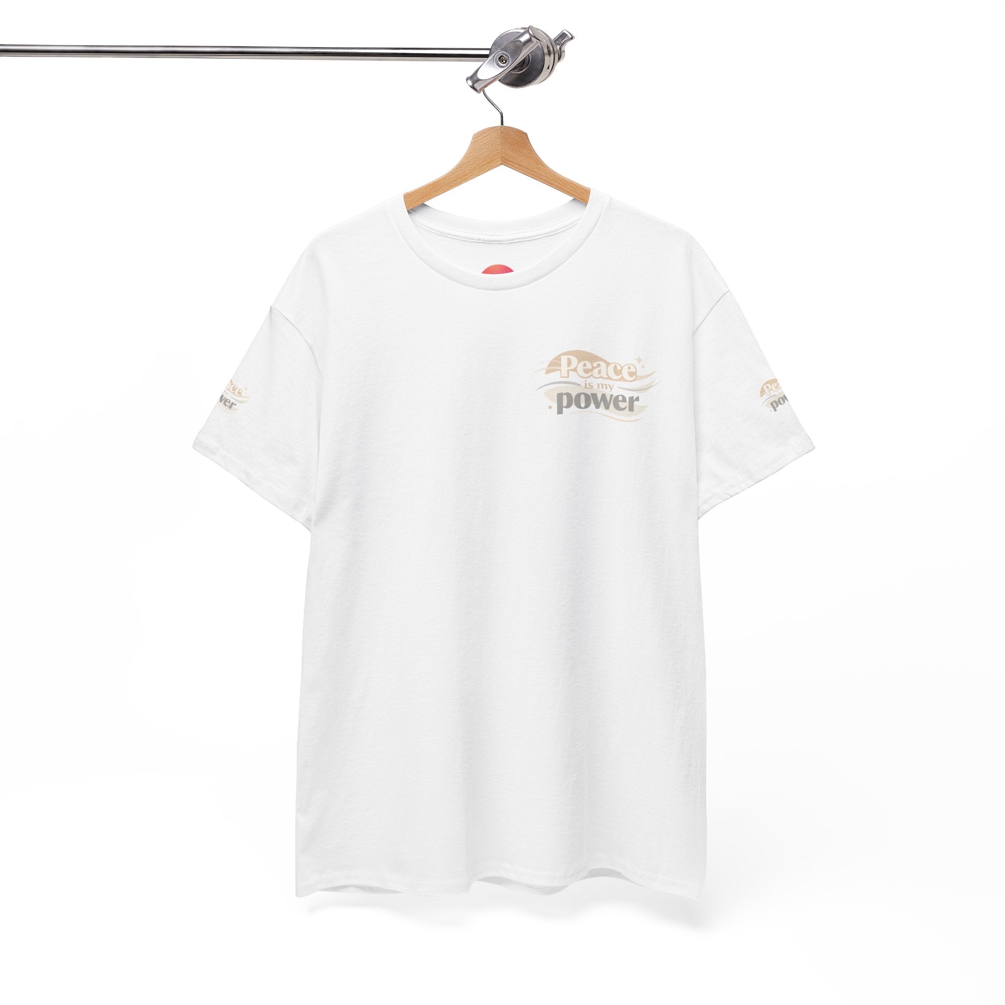 Power Mountain Tee — Minimal Retro Nature Graphic T-Shirt