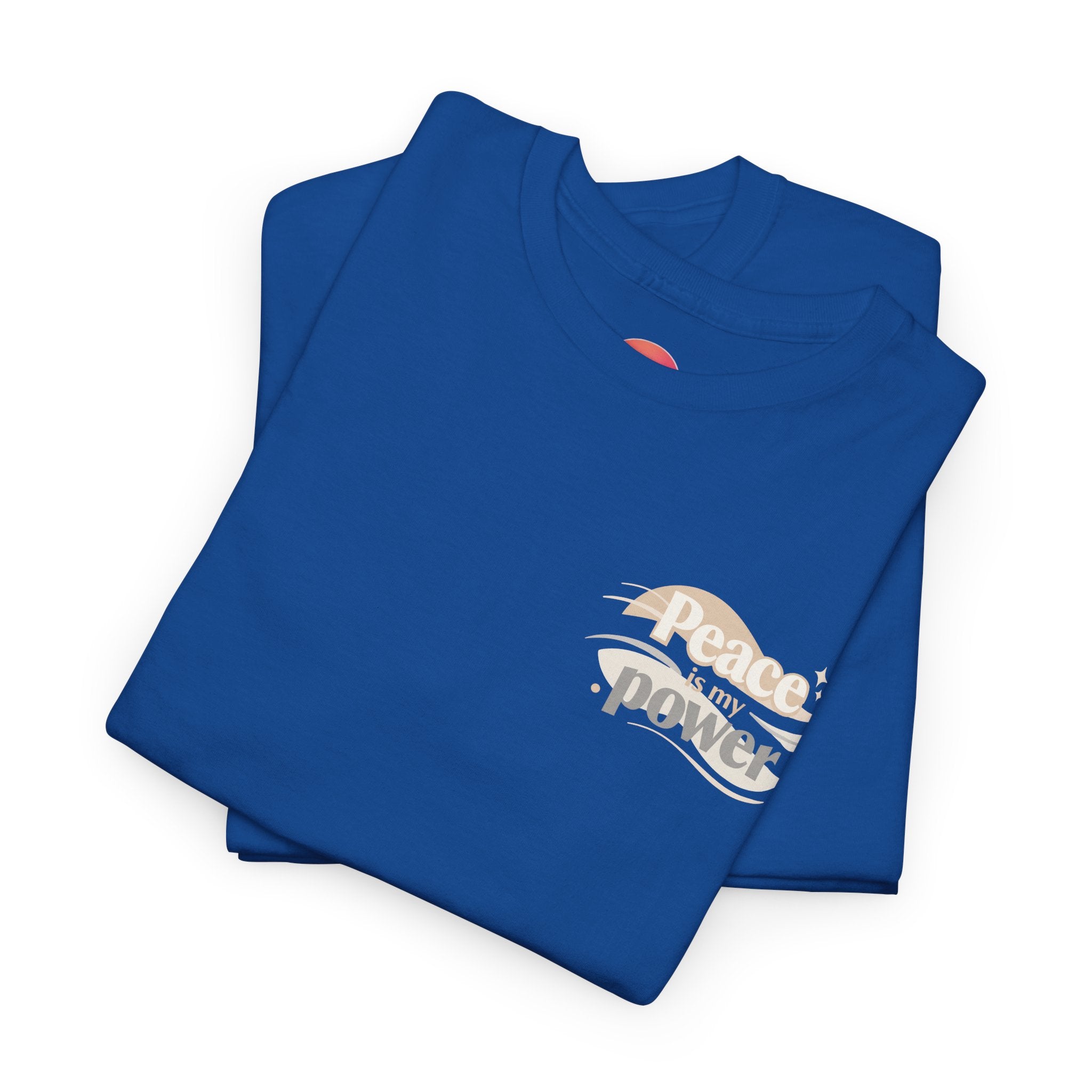 Power Mountain Tee — Minimal Retro Nature Graphic T-Shirt