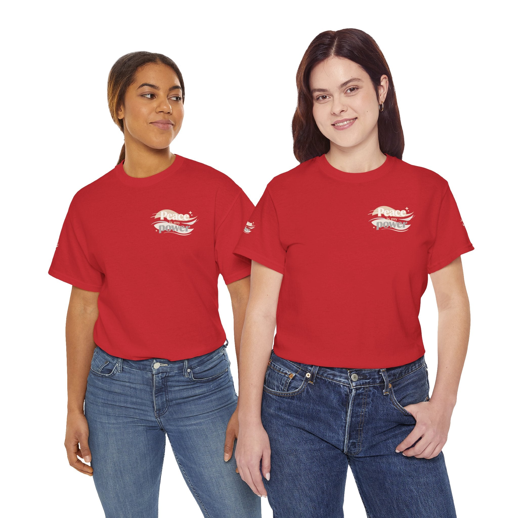 Power Mountain Tee — Minimal Retro Nature Graphic T-Shirt