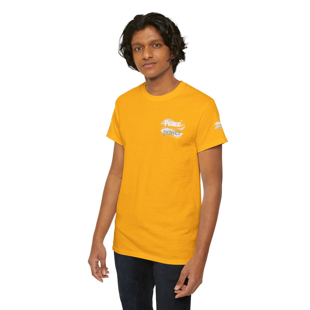 Power Mountain Tee — Minimal Retro Nature Graphic T-Shirt