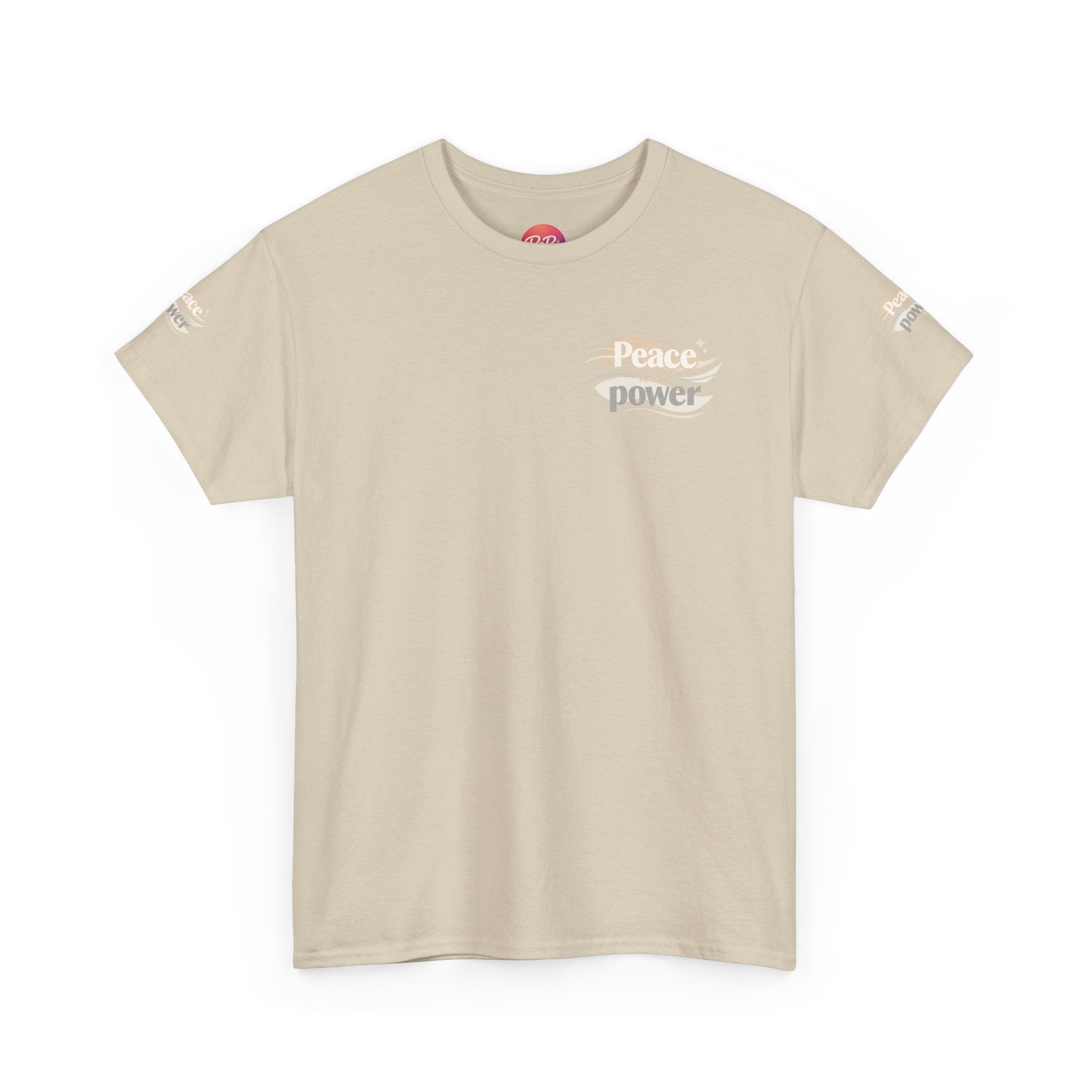Power Mountain Tee — Minimal Retro Nature Graphic T-Shirt