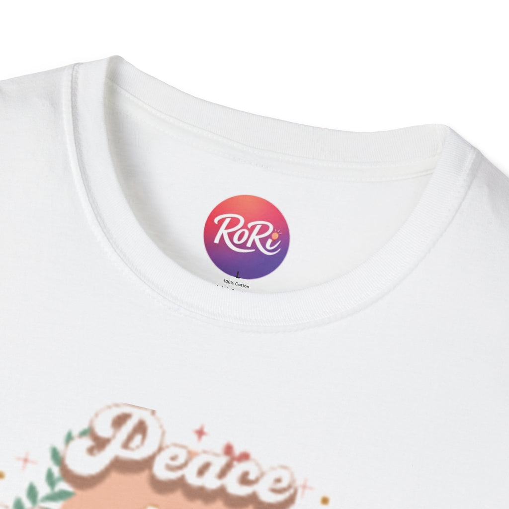T-Shirt — "Peace On, Looks Good On Me" Floral Graphic Tee I RoRi's Ideas