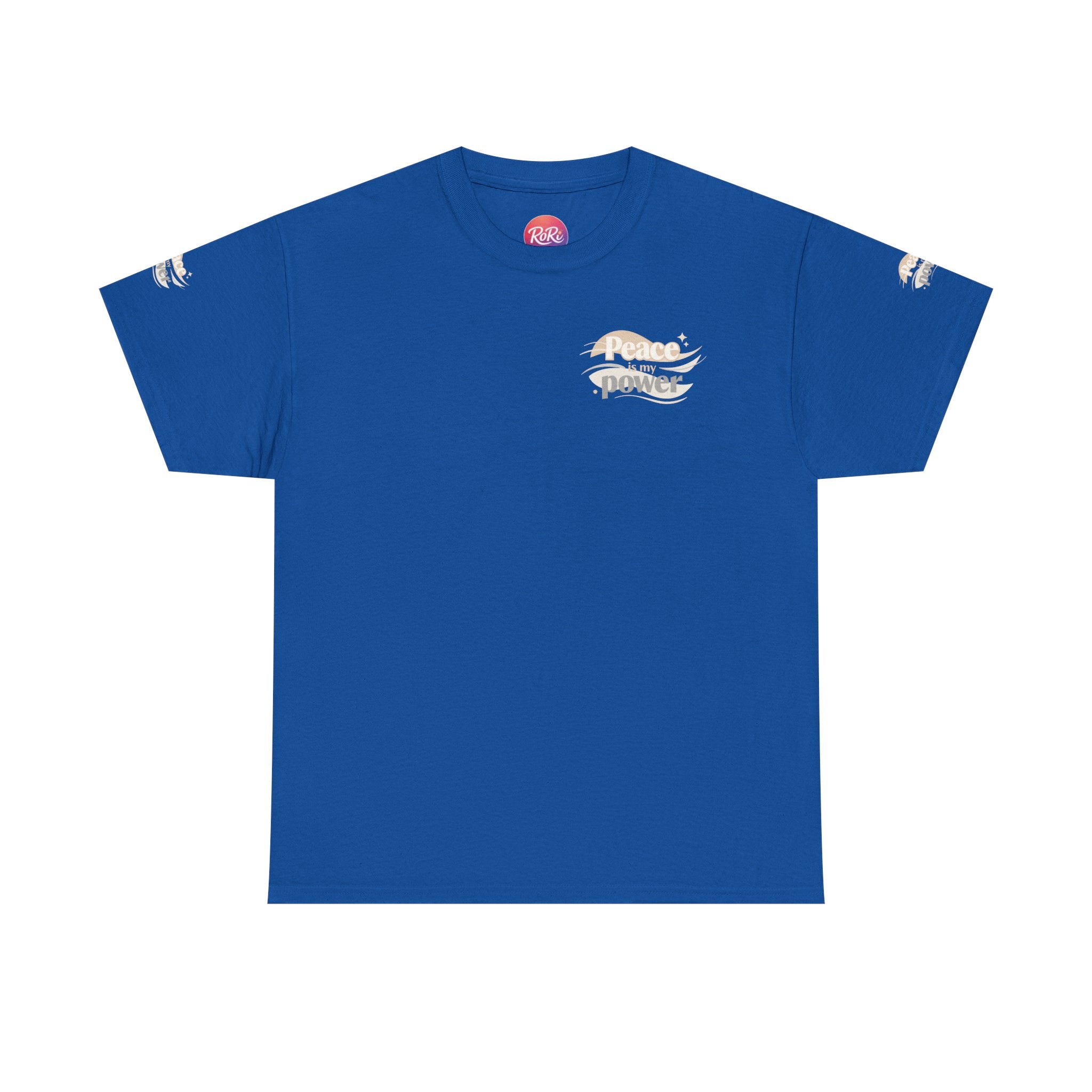 Power Mountain Tee — Minimal Retro Nature Graphic T-Shirt