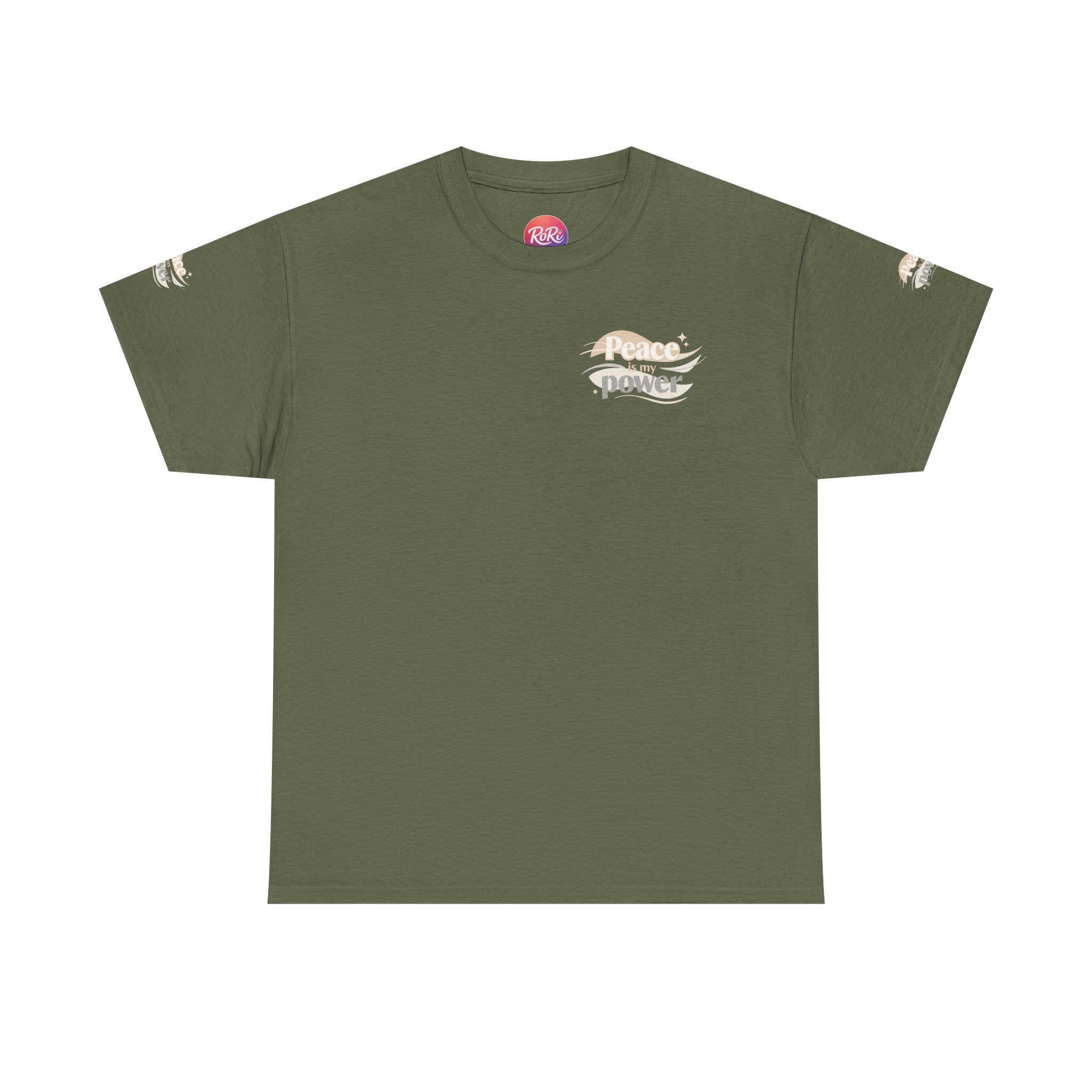 Power Mountain Tee — Minimal Retro Nature Graphic T-Shirt