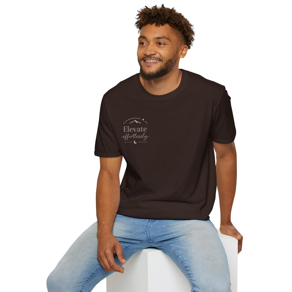 T-Shirt — "Elevate Afterwards" Minimalist Script Tee