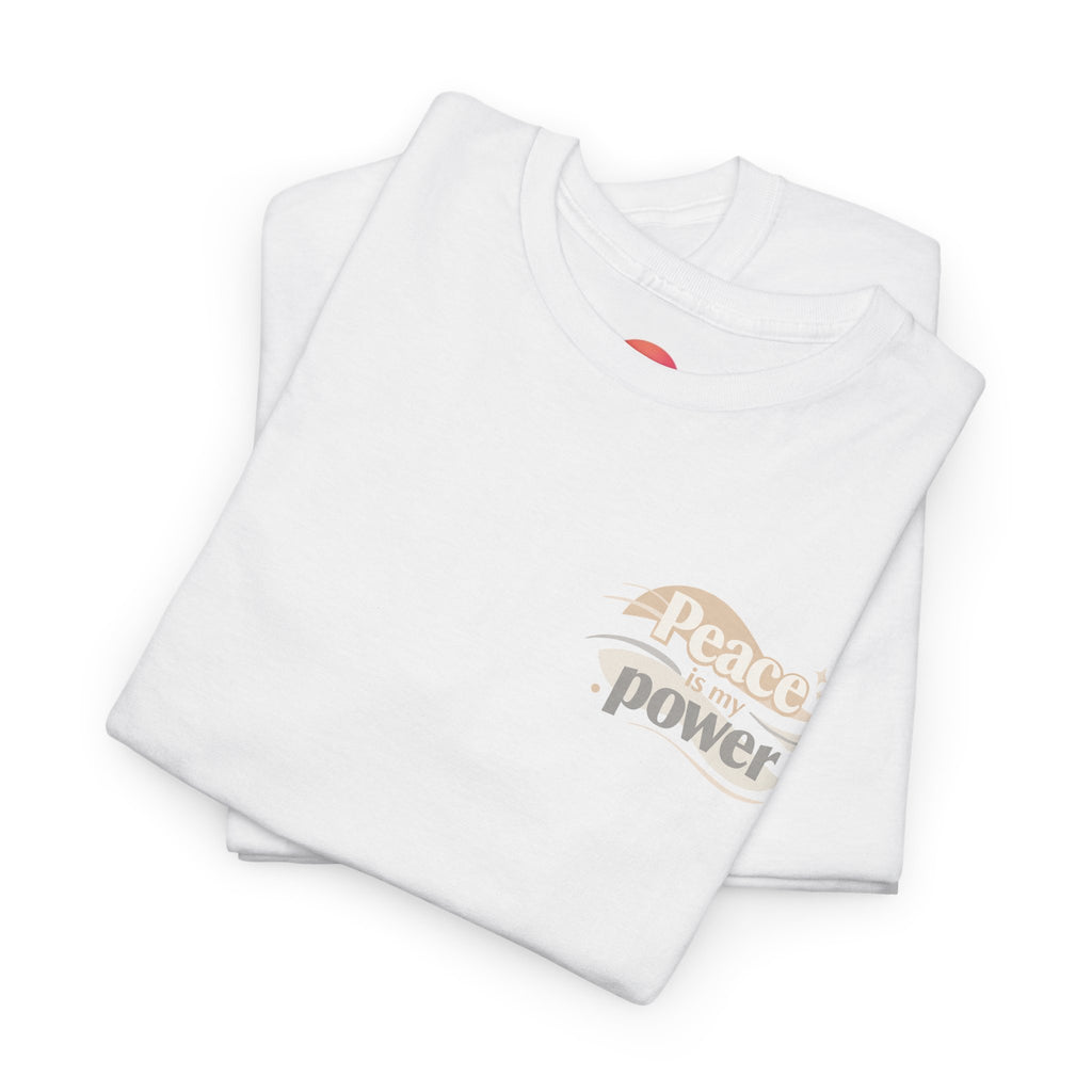 Power Mountain Tee — Minimal Retro Nature Graphic T-Shirt