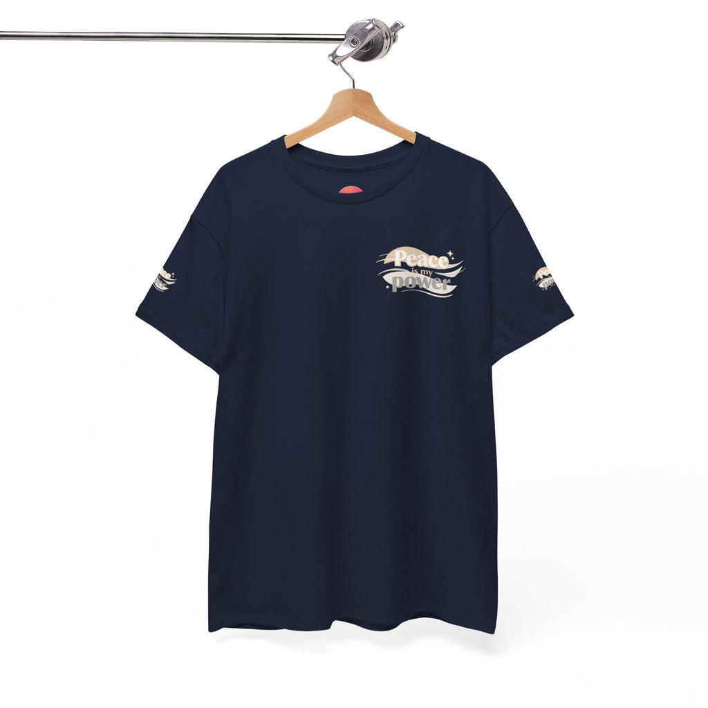 Power Mountain Tee — Minimal Retro Nature Graphic T-Shirt