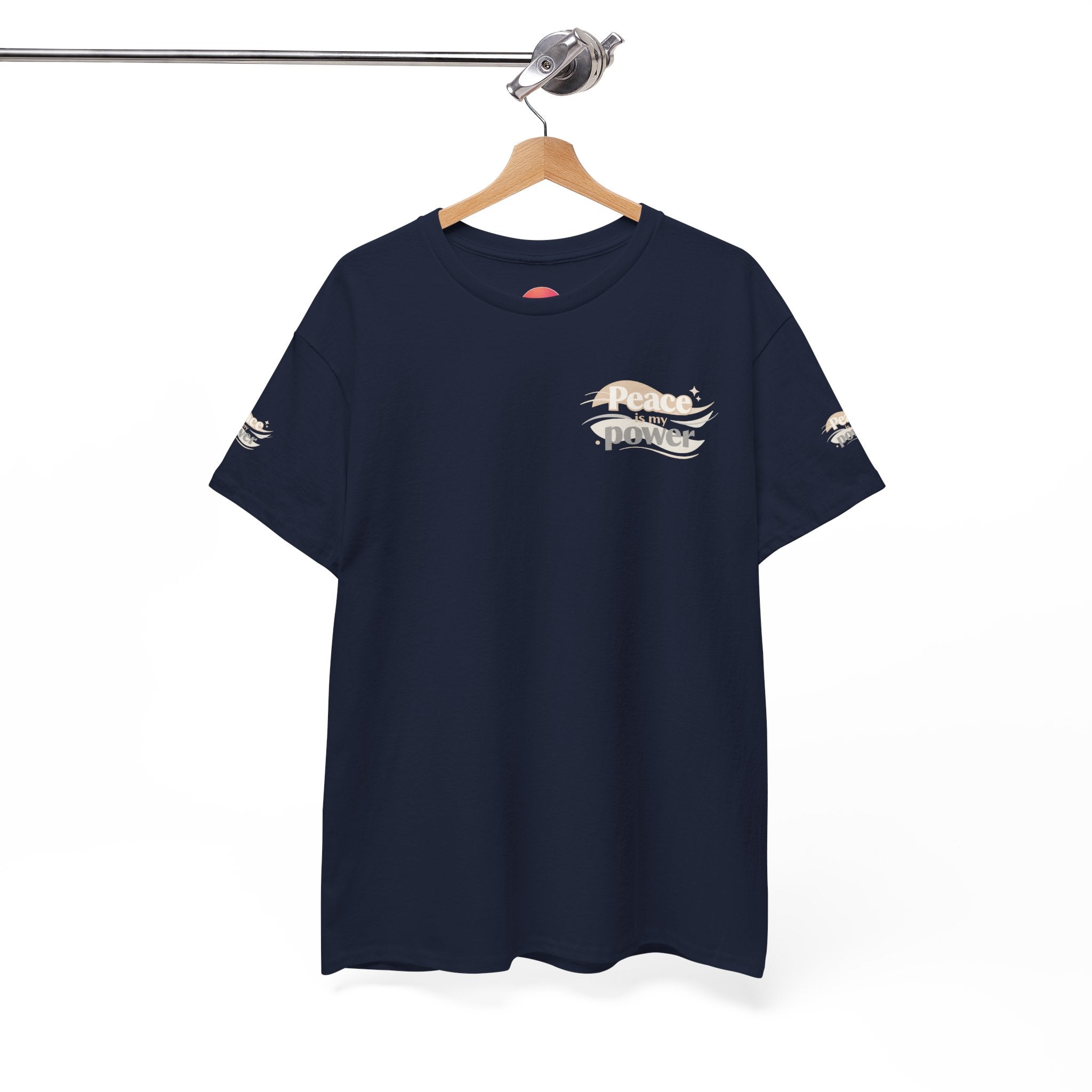 Power Mountain Tee — Minimal Retro Nature Graphic T-Shirt