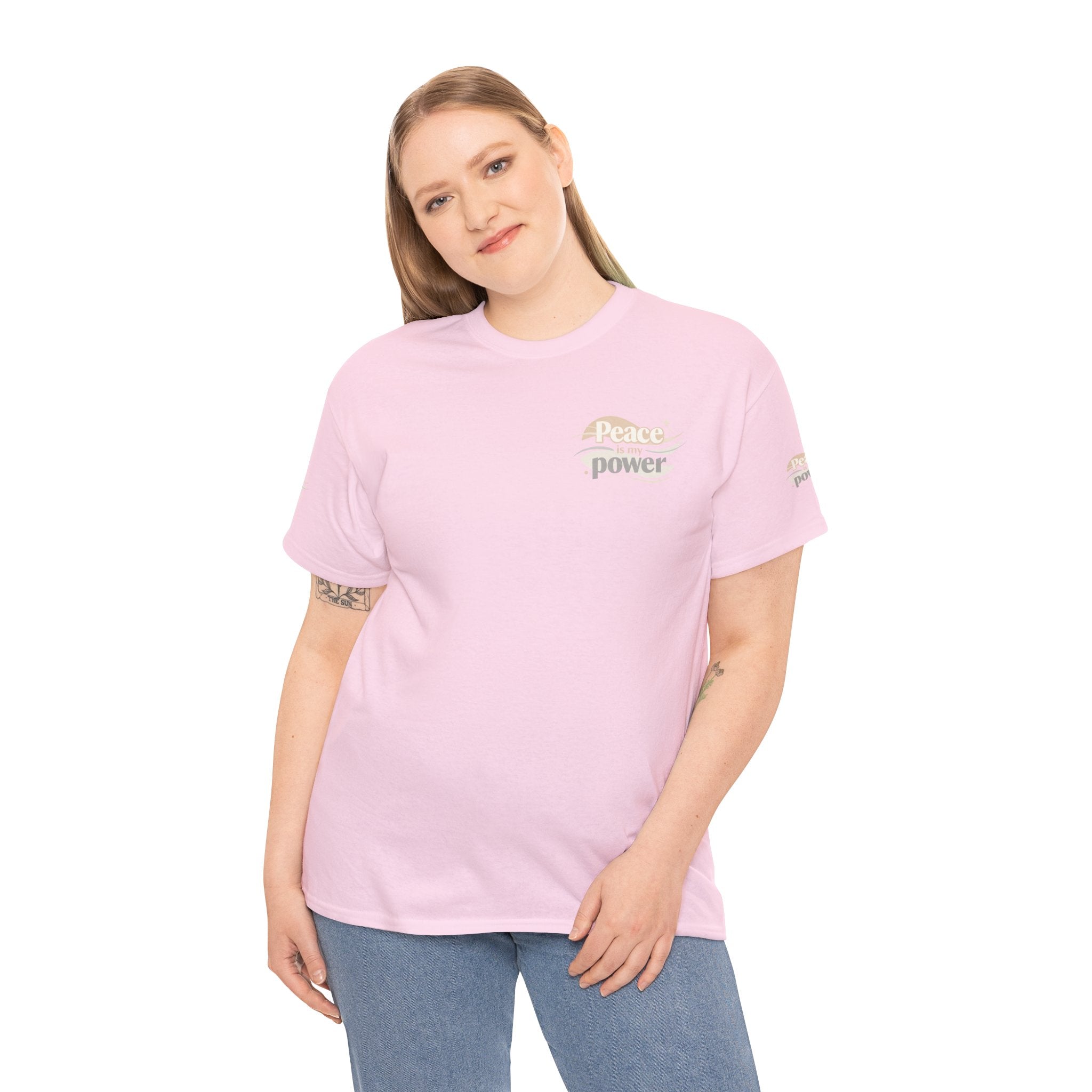 Power Mountain Tee — Minimal Retro Nature Graphic T-Shirt