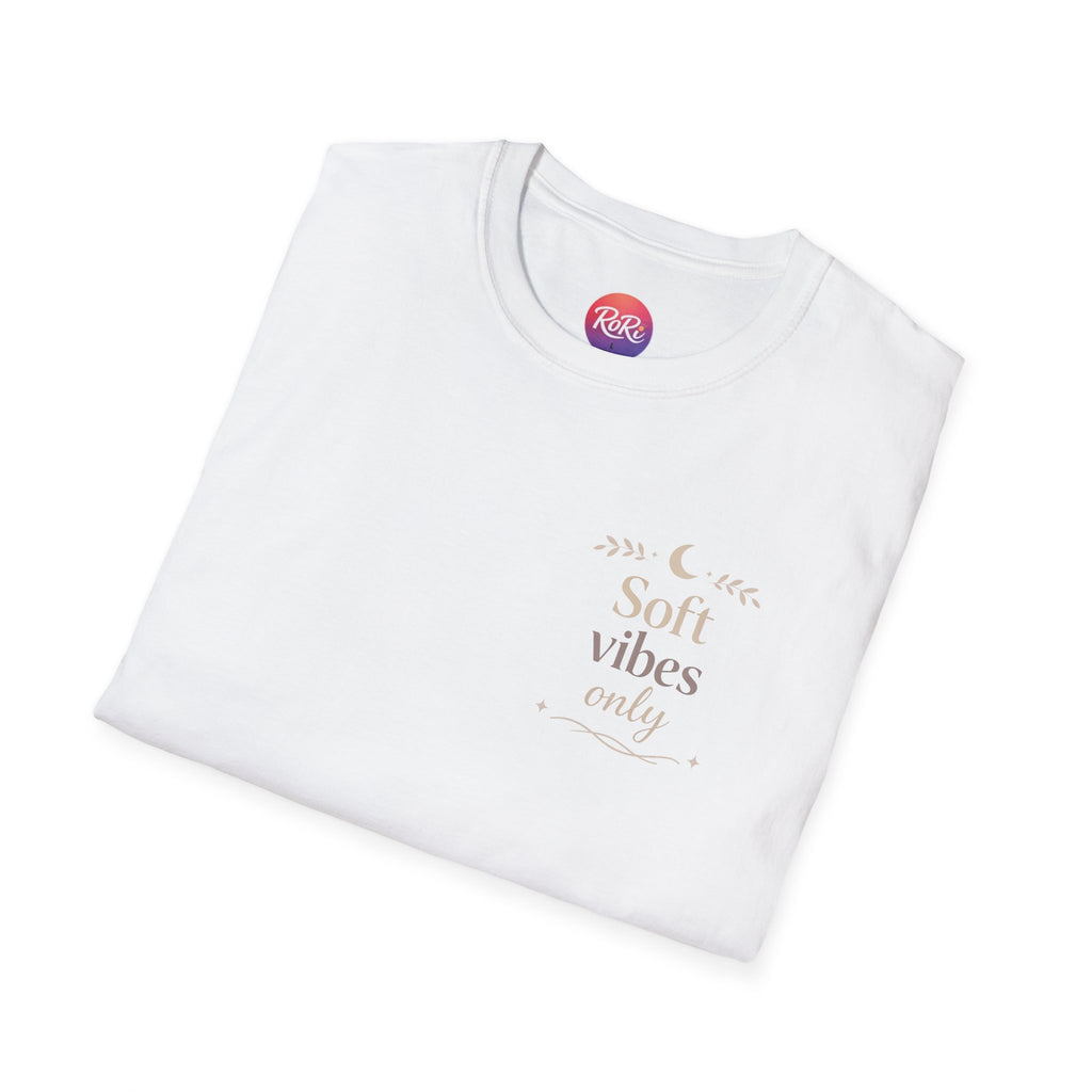 Soft Vibes Only T‑Shirt — Minimal Positive Quote Tee
