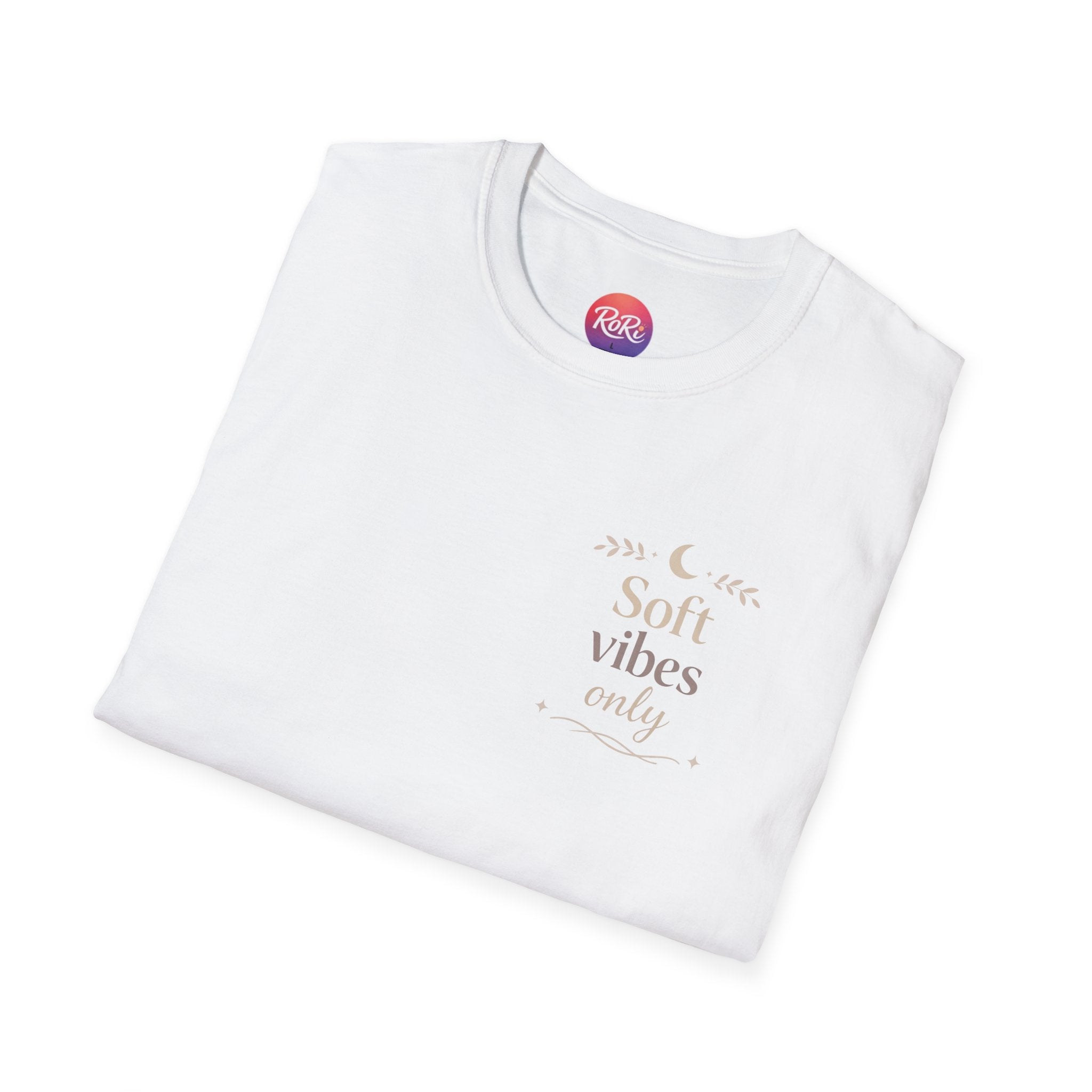 Soft Vibes Only T‑Shirt — Minimal Positive Quote Tee