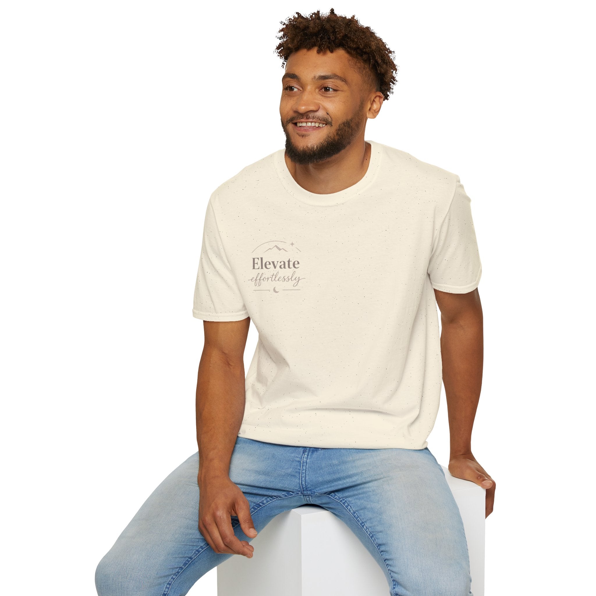 T-Shirt — "Elevate Afterwards" Minimalist Script Tee
