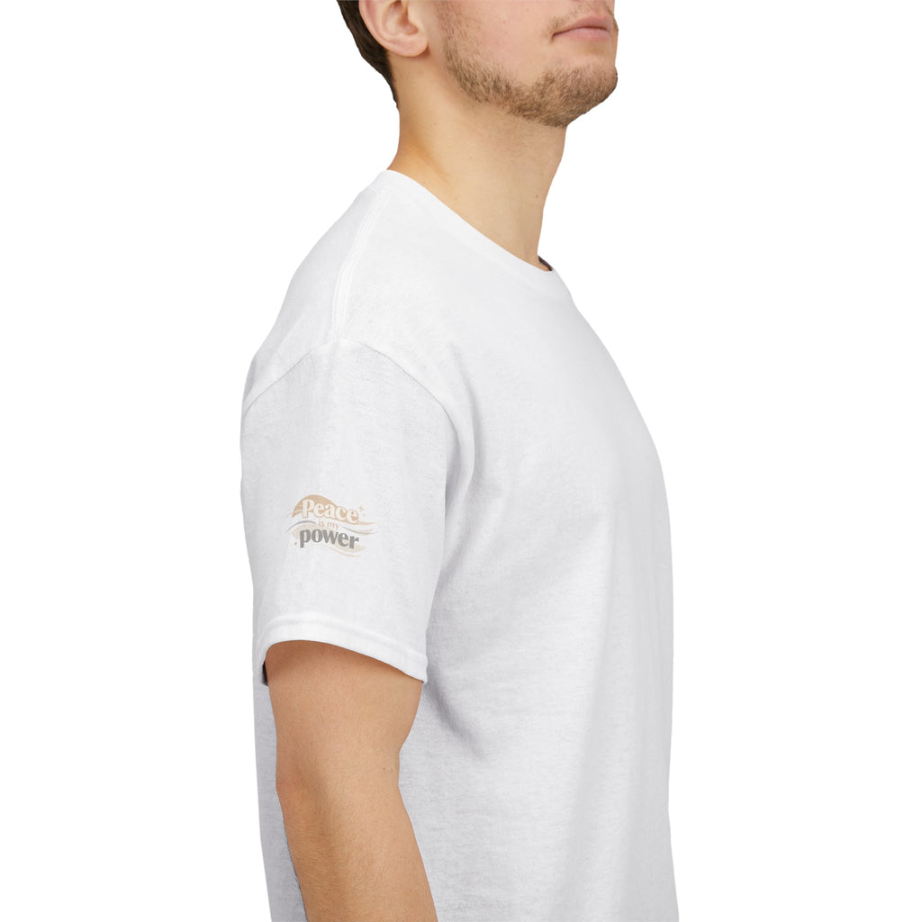 Power Mountain Tee — Minimal Retro Nature Graphic T-Shirt