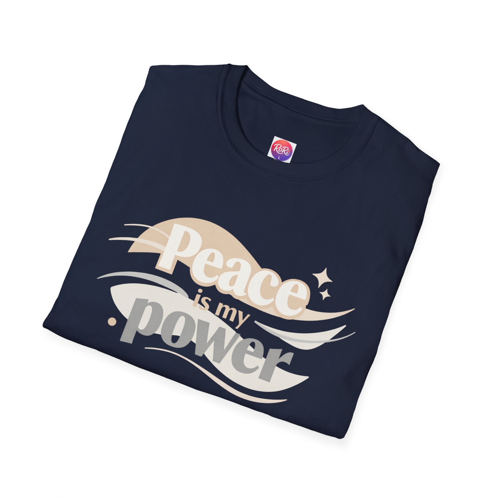 Peace Is My Power T-Shirt — Retro Neutral Graphic Tee I RoRi's Ideas