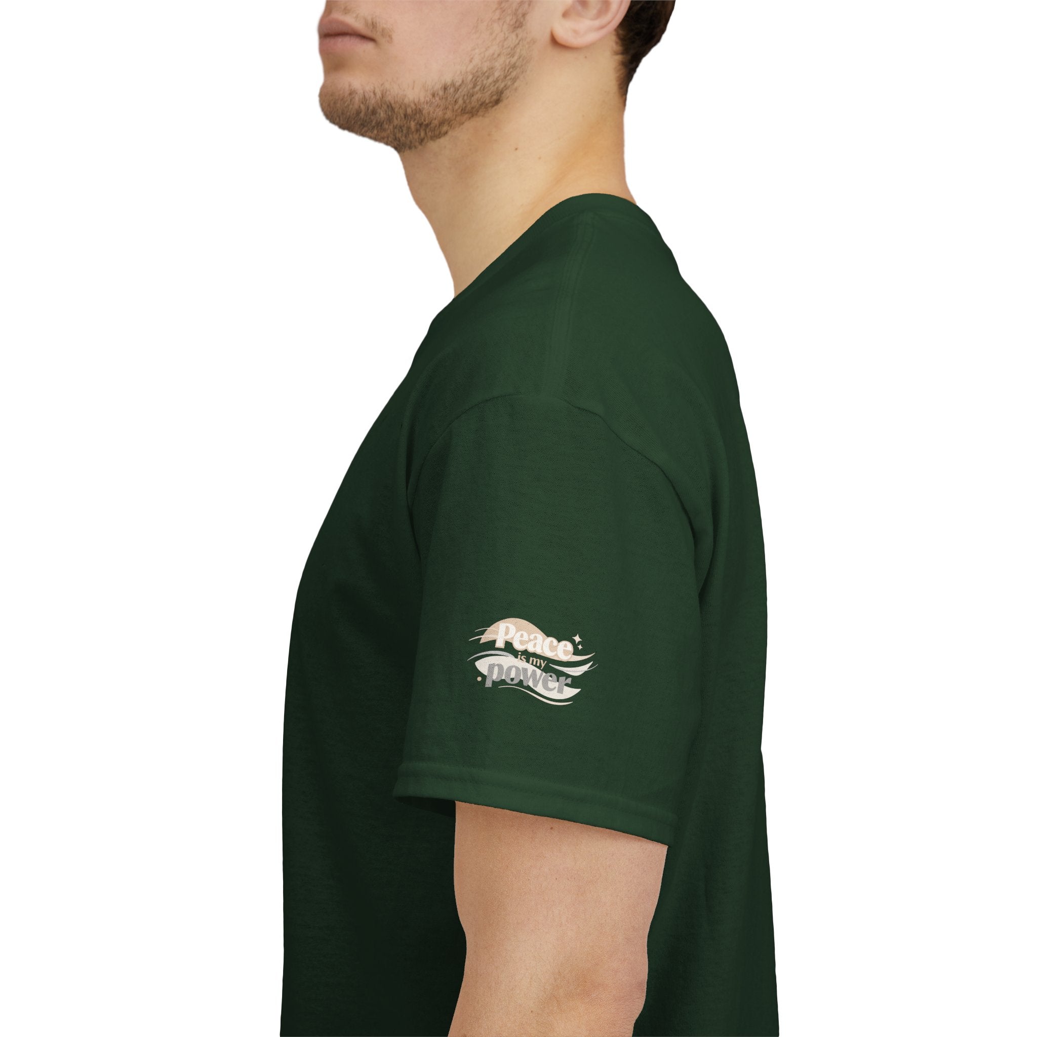 Power Mountain Tee — Minimal Retro Nature Graphic T-Shirt