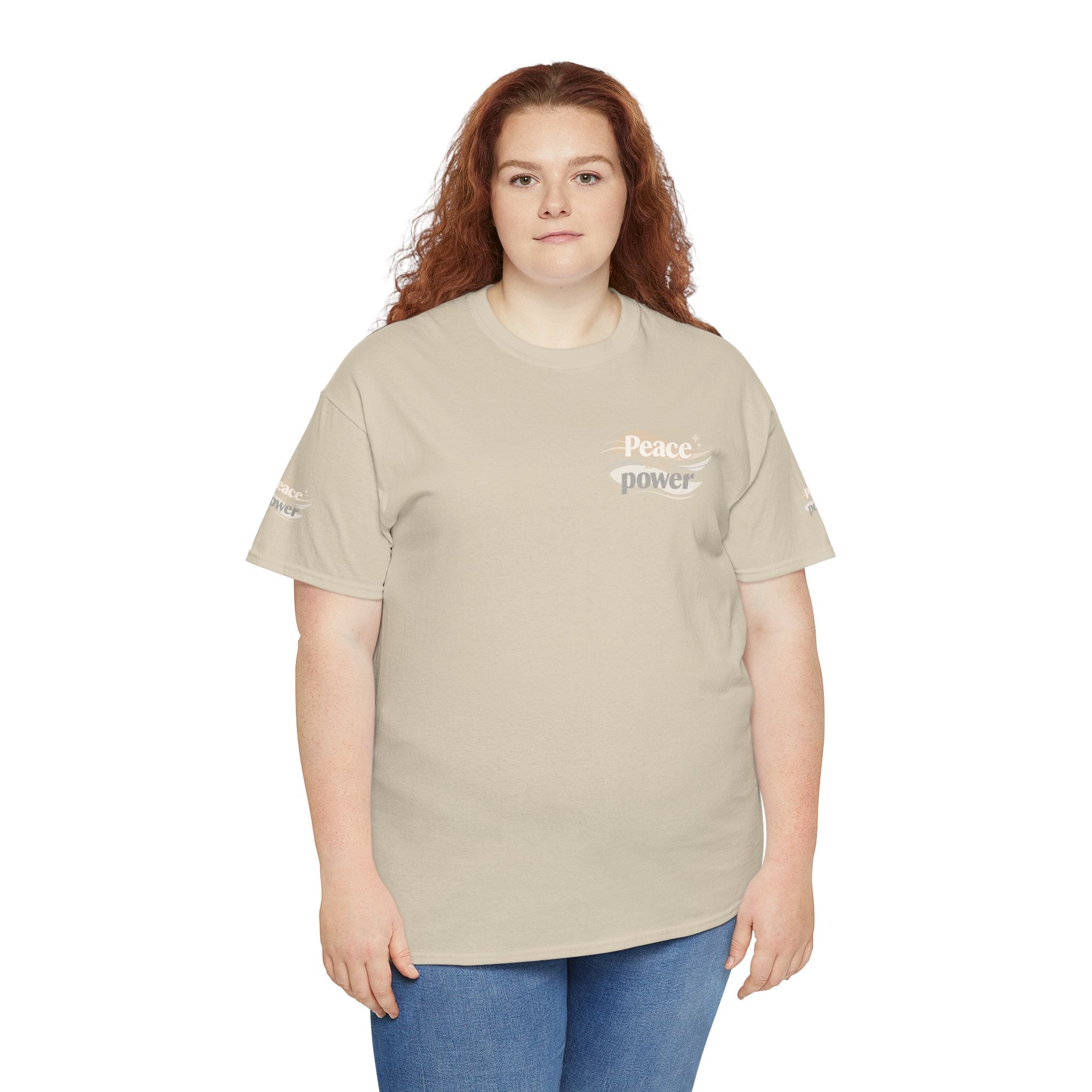 Power Mountain Tee — Minimal Retro Nature Graphic T-Shirt